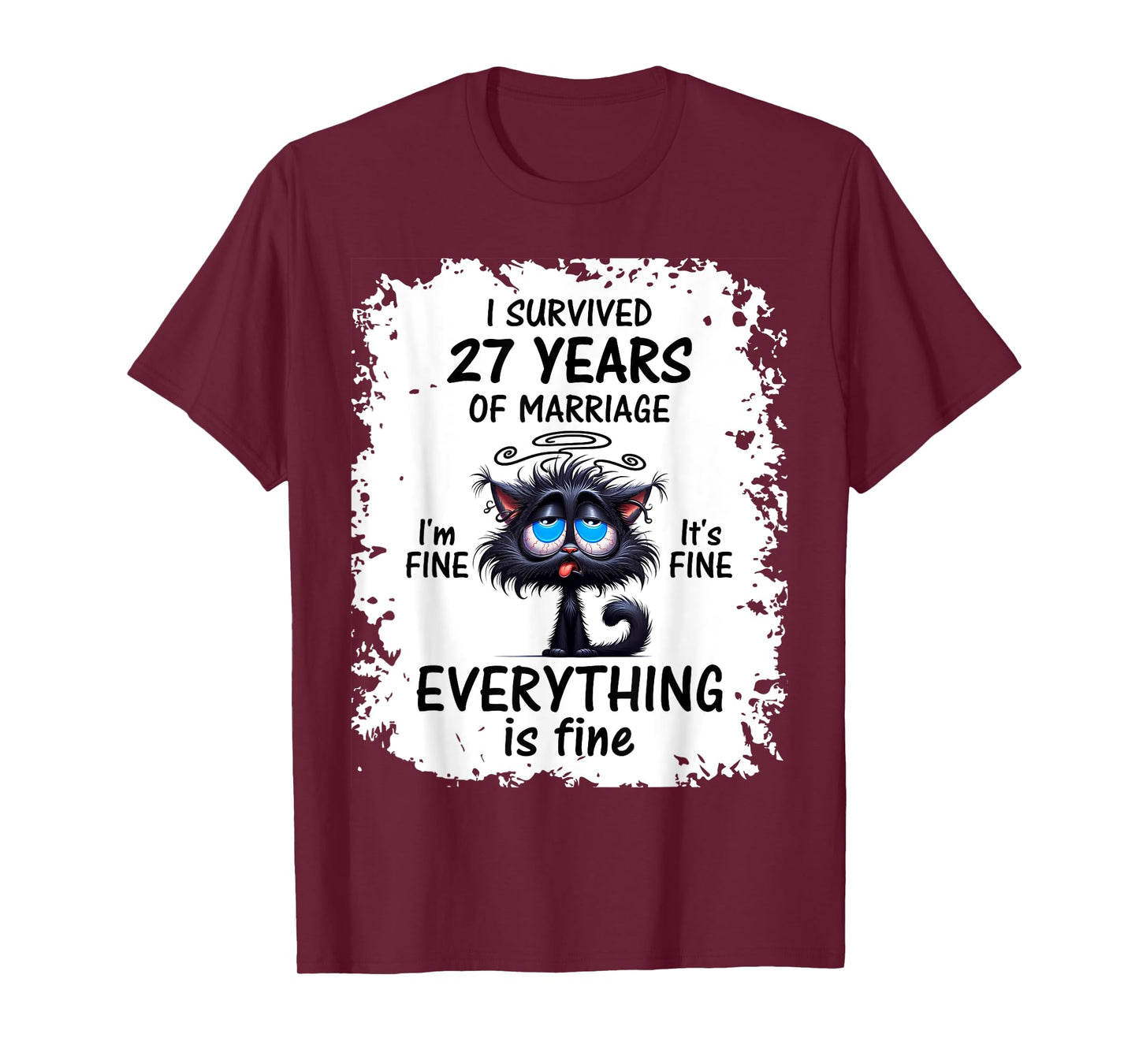 I Survived 27 Years Of Marriage T-Shirt