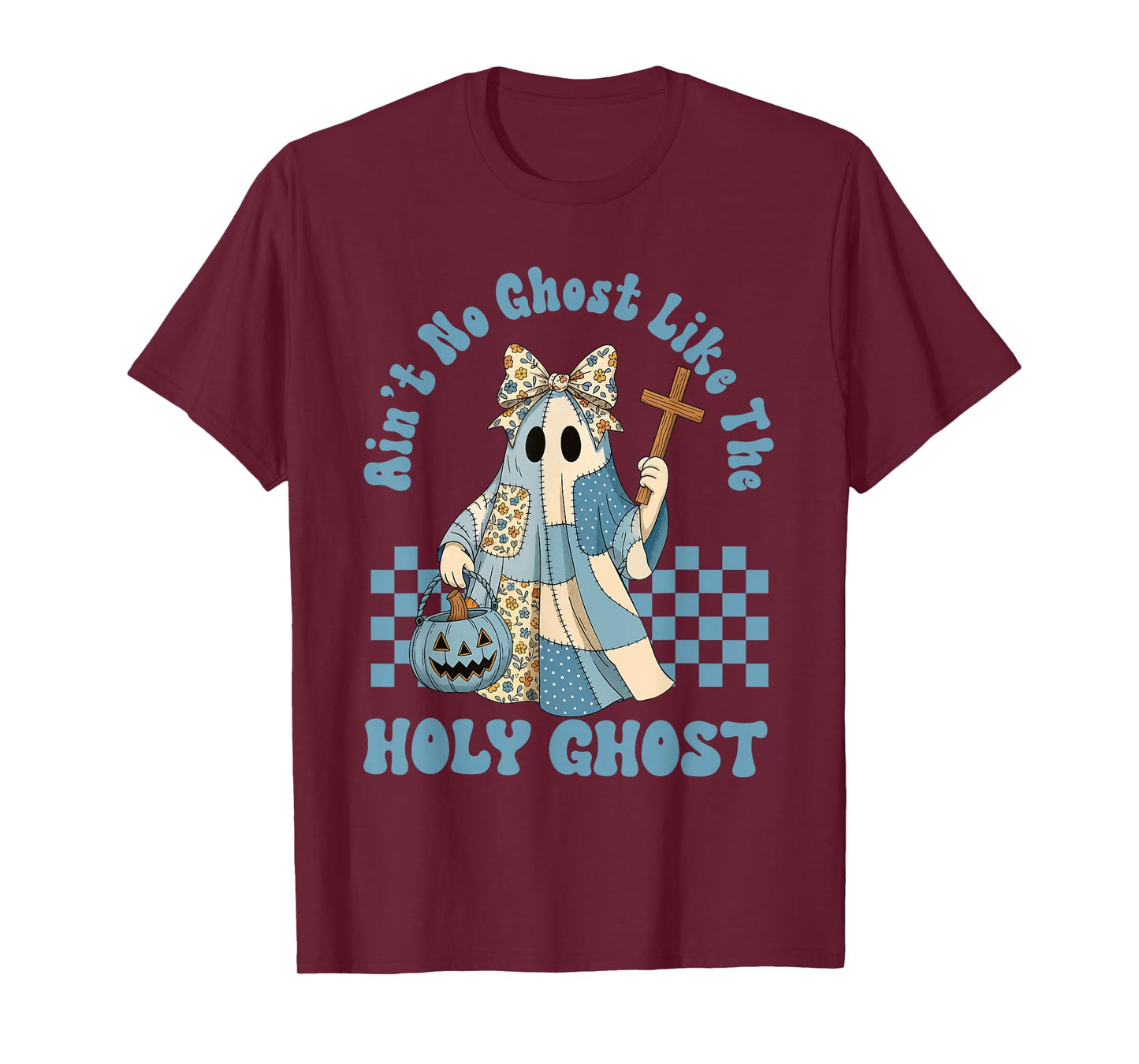 Groovy Aint No Ghost Like The Holy Ghost Christian Halloween T-Shirt