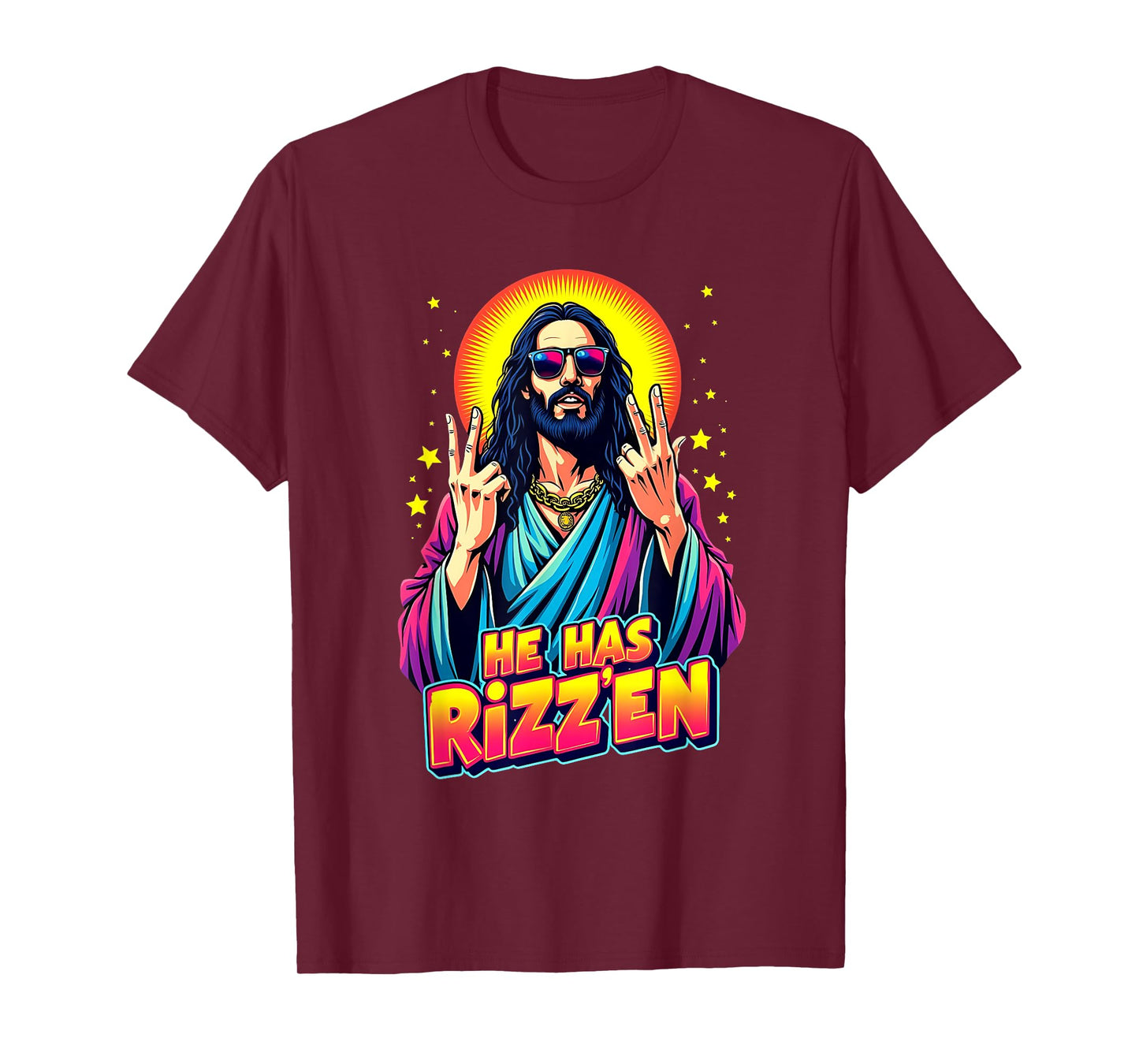 He Is Rizzen Jesus Religious Jesus Lovers Jesus Has Rizzen T-Shirt