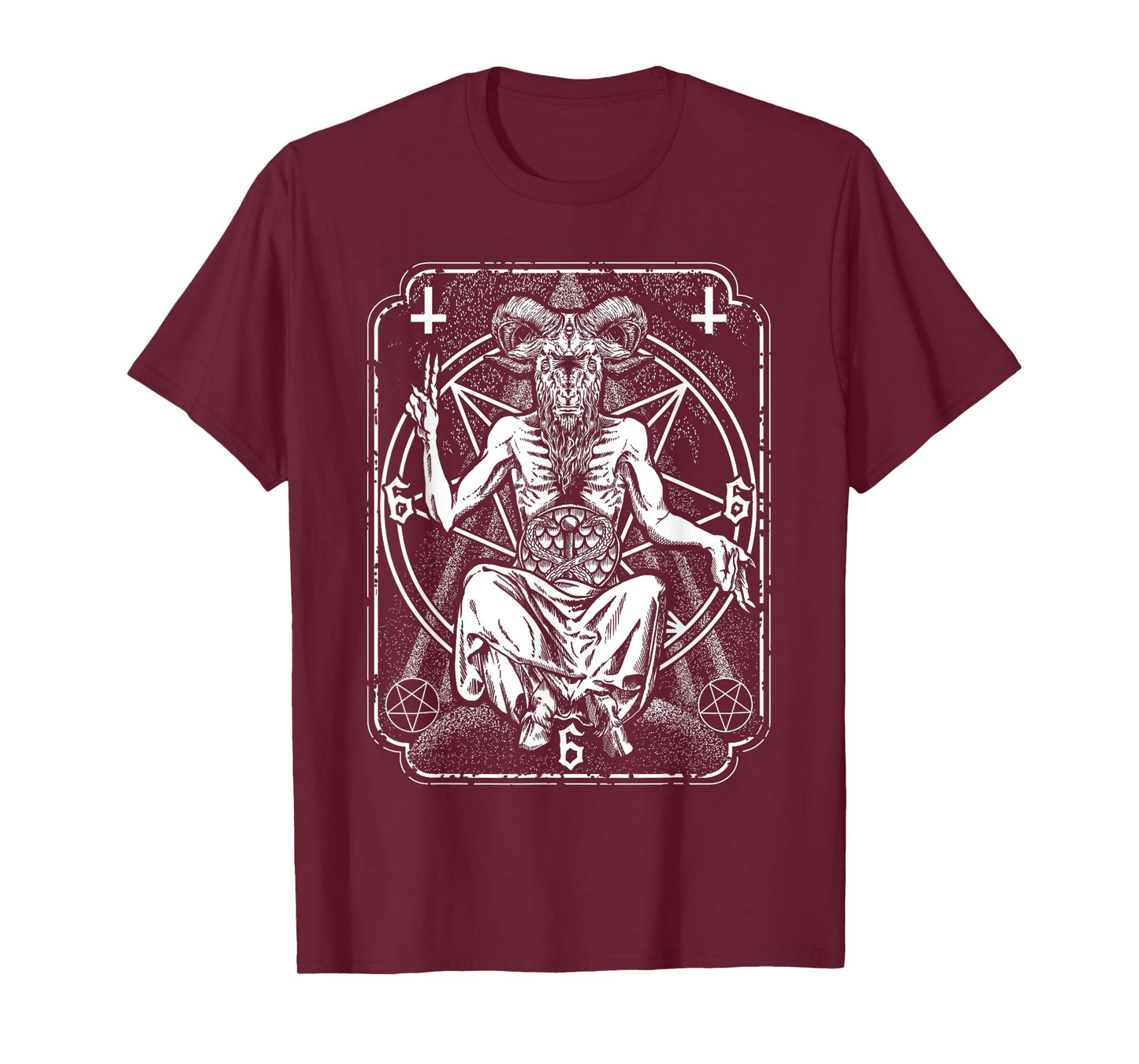 Baphomet Tarot Card Devil Evil Occult T-Shirt