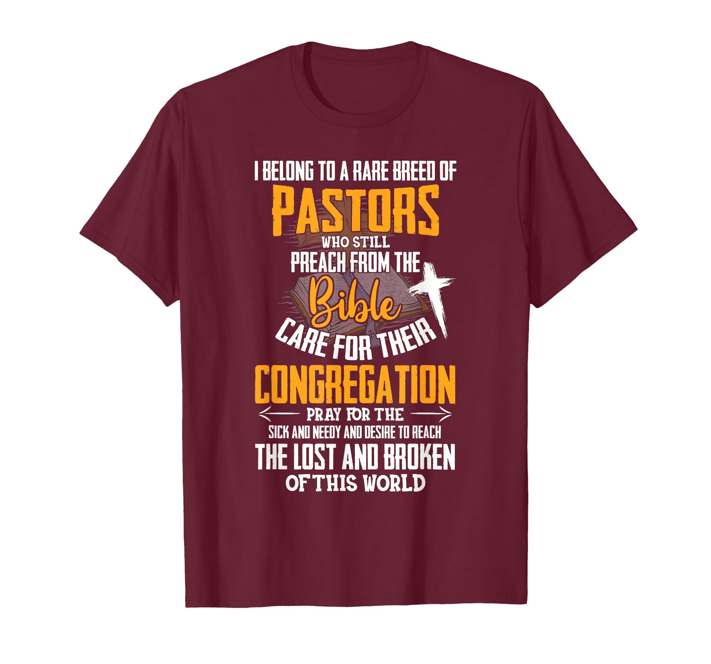 I Belong To A Rare Breed Of Pastors Gift Christian T-Shirt