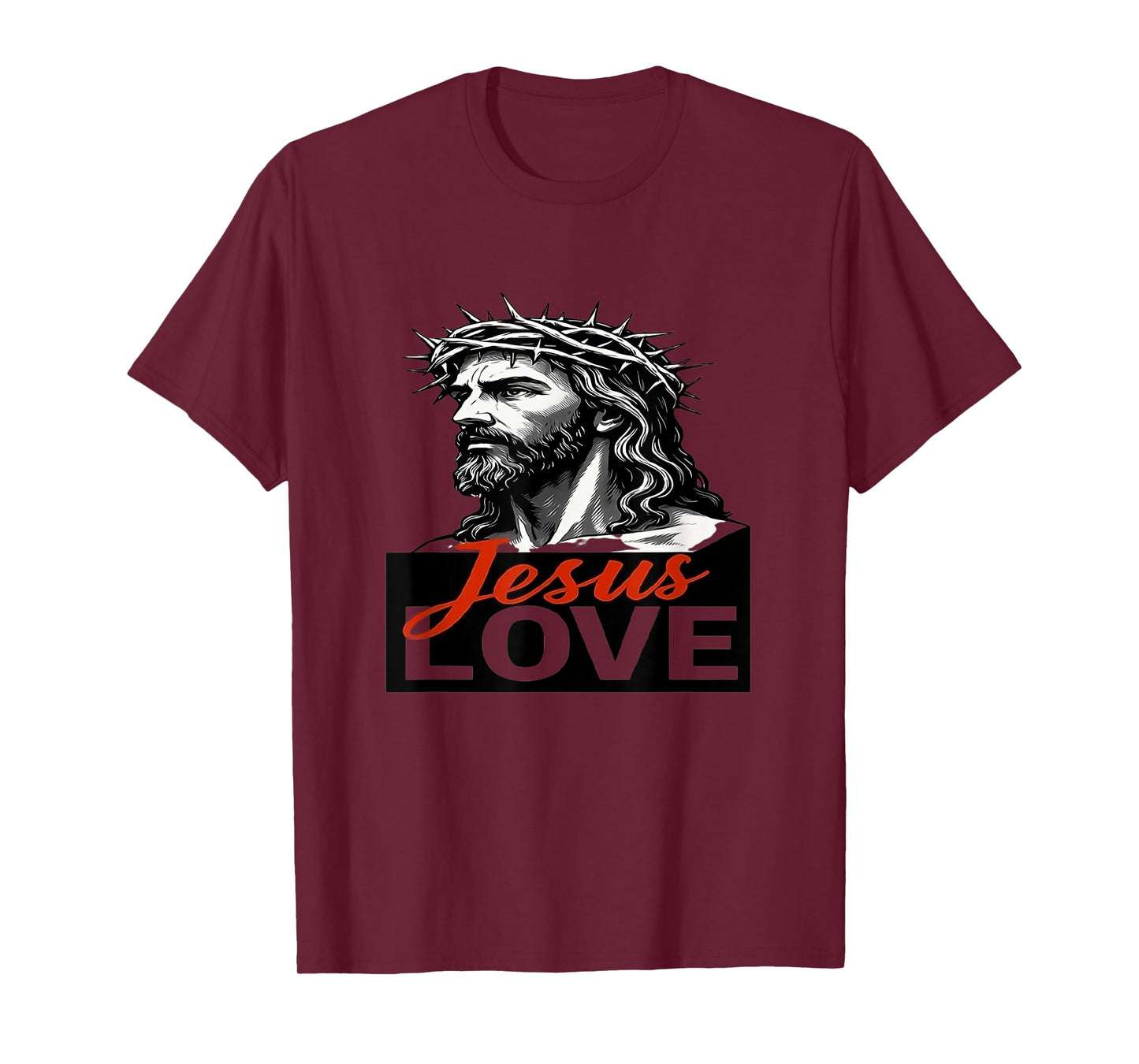 Love Jesus Portrait Style Graphic for Men and Women T-Shirt