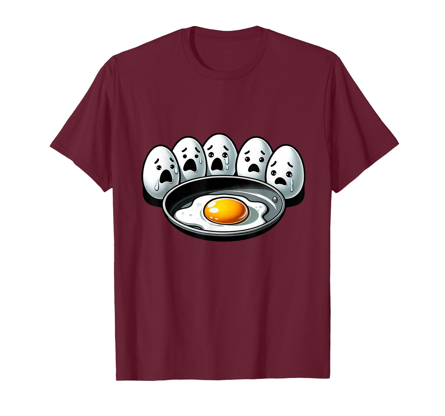 Witty Humor Quote Egg Memes Funny Egg Pun Cool Fried Egg T-Shirt, Small, Black