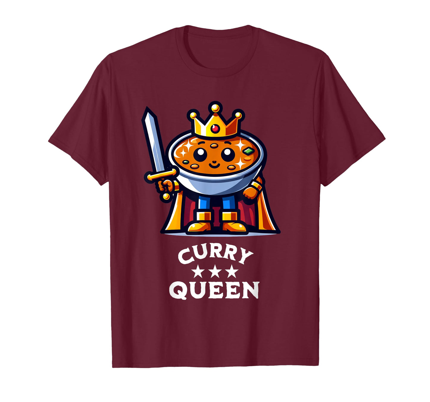 Curry Queen Funny Indian Food Quote T-Shirt