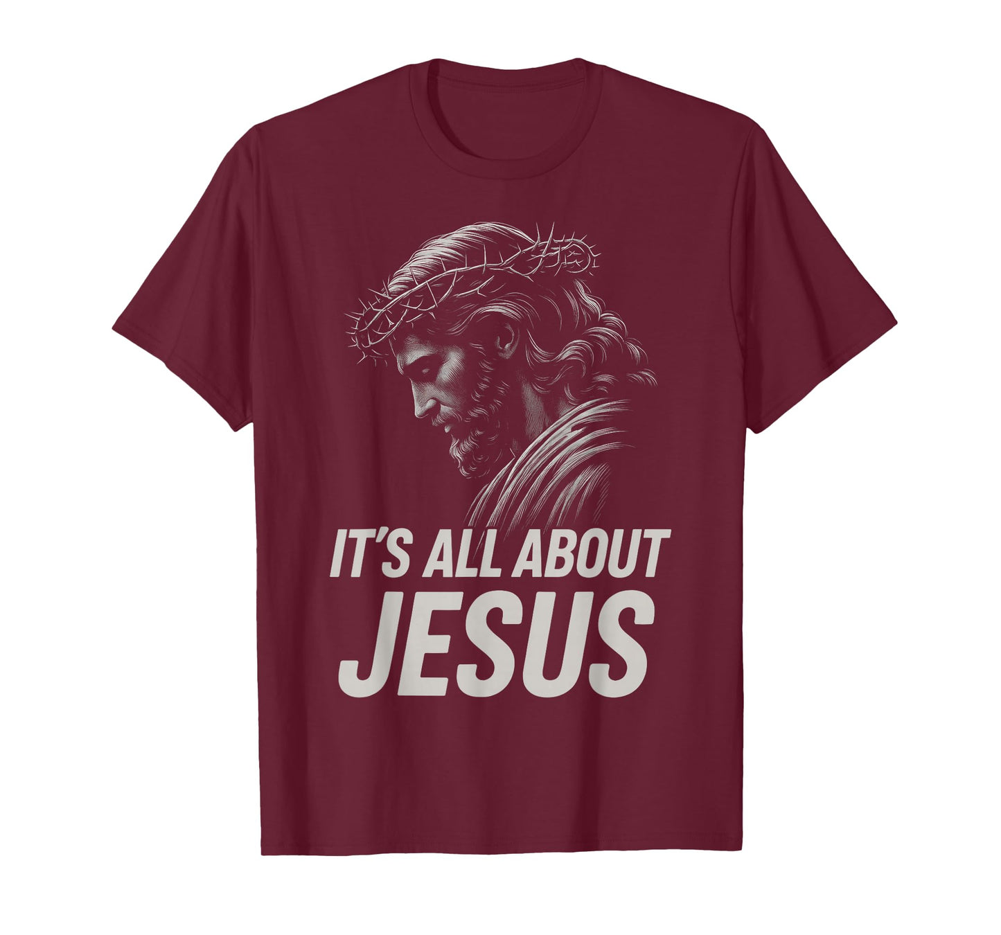 HUGvyn Its All About Jesus Christian Faith Patriotic America T-Shirt