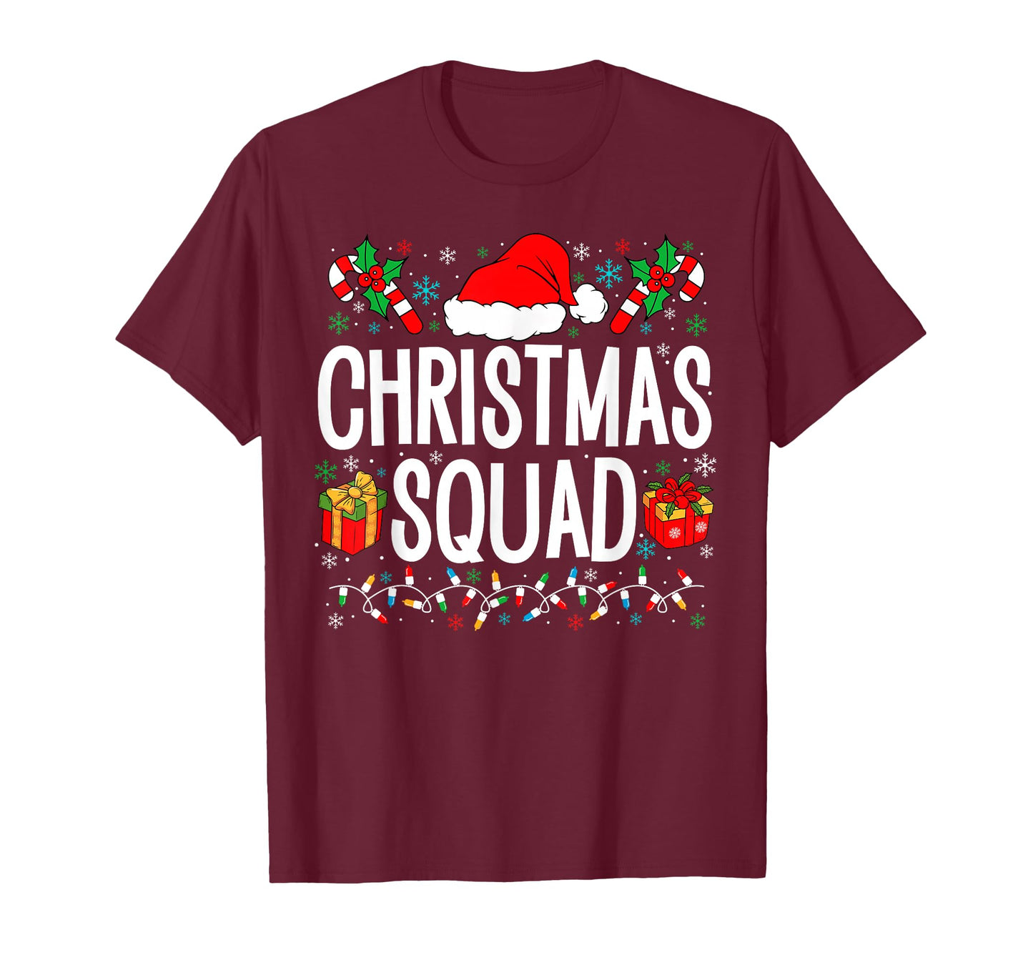Christmas Squad Family Group Matching Christmas Pajama Party T-Shirt