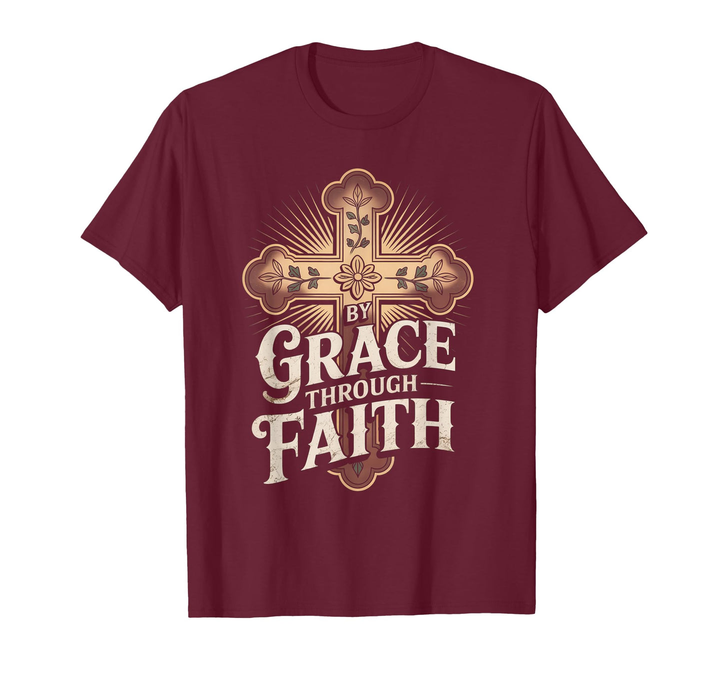 Ephesians 2:8-9 Saved by Grace Through Faith Tee T-Shirt
