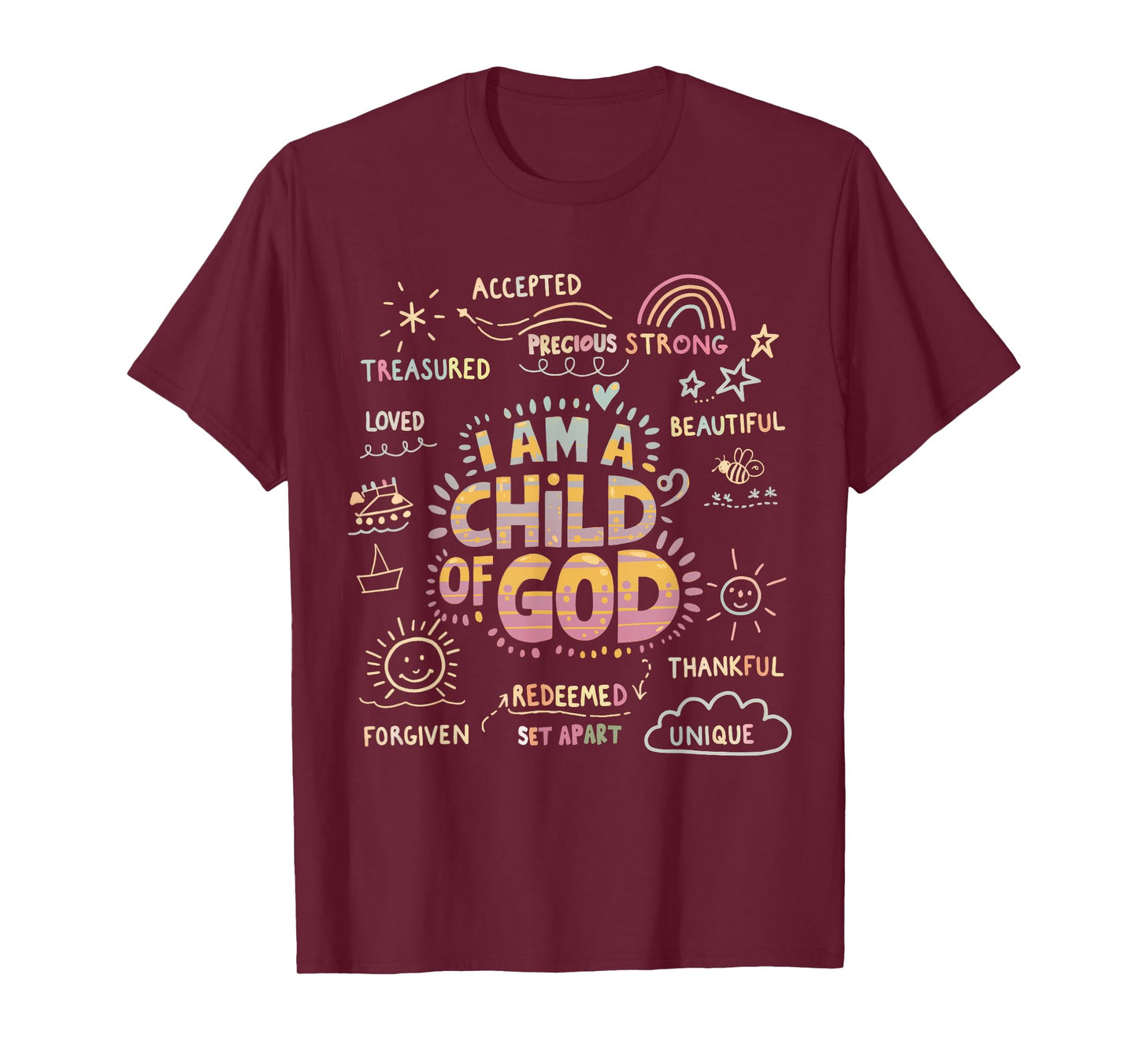 I am a Child of God Christian Retro Jesus Faith Design Gifts T-Shirt