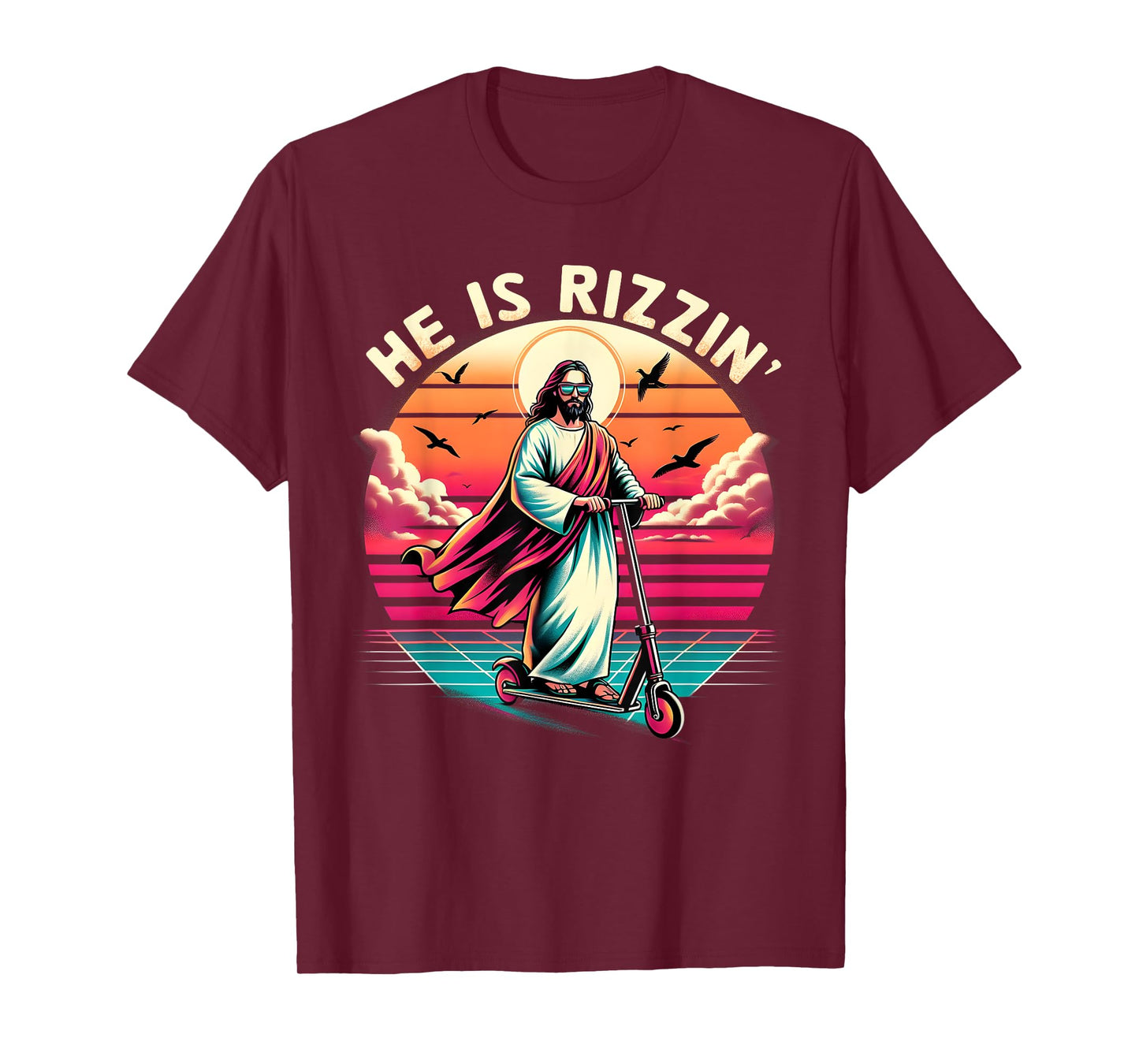 Jesus Has Rizzen He Is Rizzen Jesus Is Rizzen Cool Jesus T-Shirt