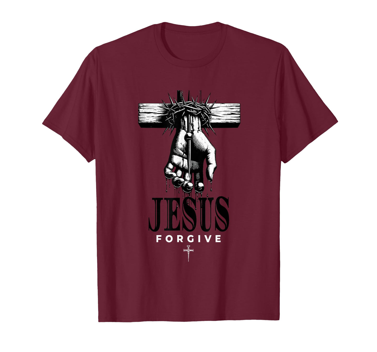 Jesus Forgive Cross Christian Gift for Women Men T-Shirt