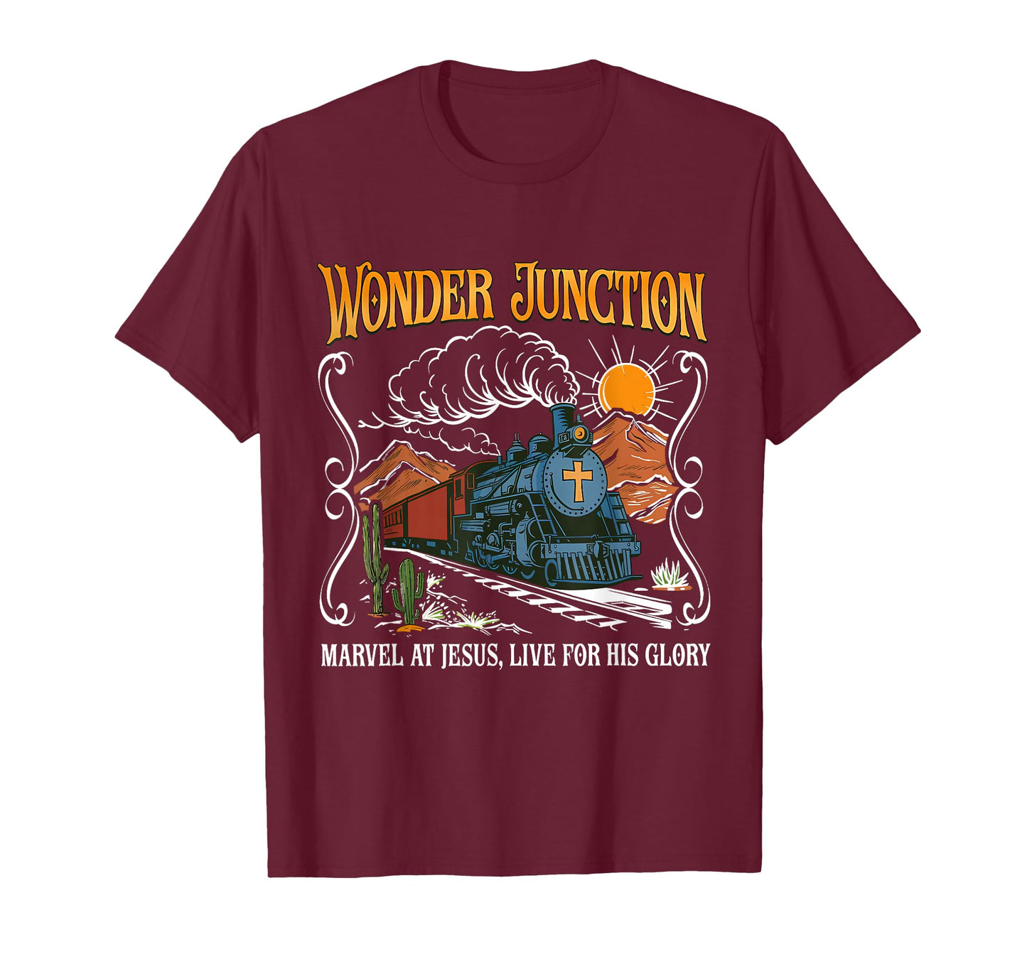 Wonder Junction Marvel At Jesus Christian Summer Bible Camp T-Shirt
