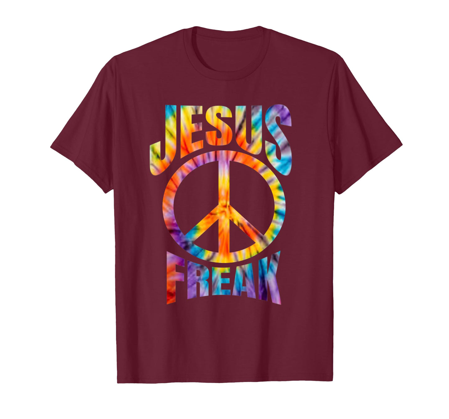 Jesus Freak - Christian Retro Tie Dye Lettering T-Shirt