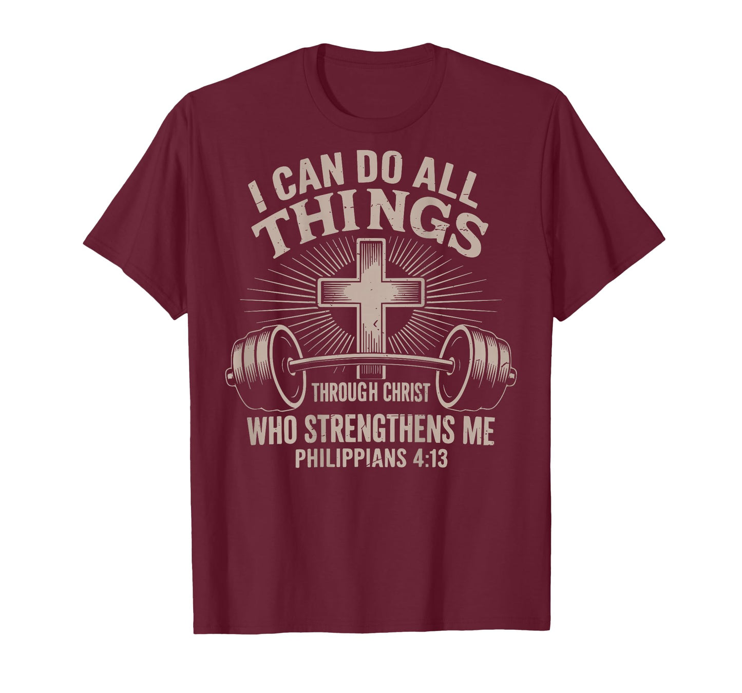 I Can Do All Things Funny Christian Workout Gym Jesus Women T-Shirt