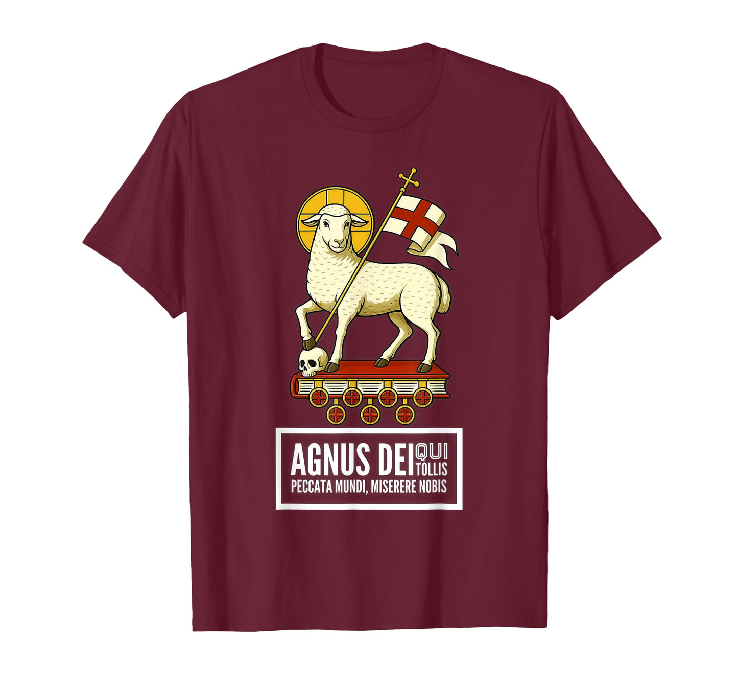 Agnus Dei Sanctus Traditional Latin Mass Catholic T-Shirt