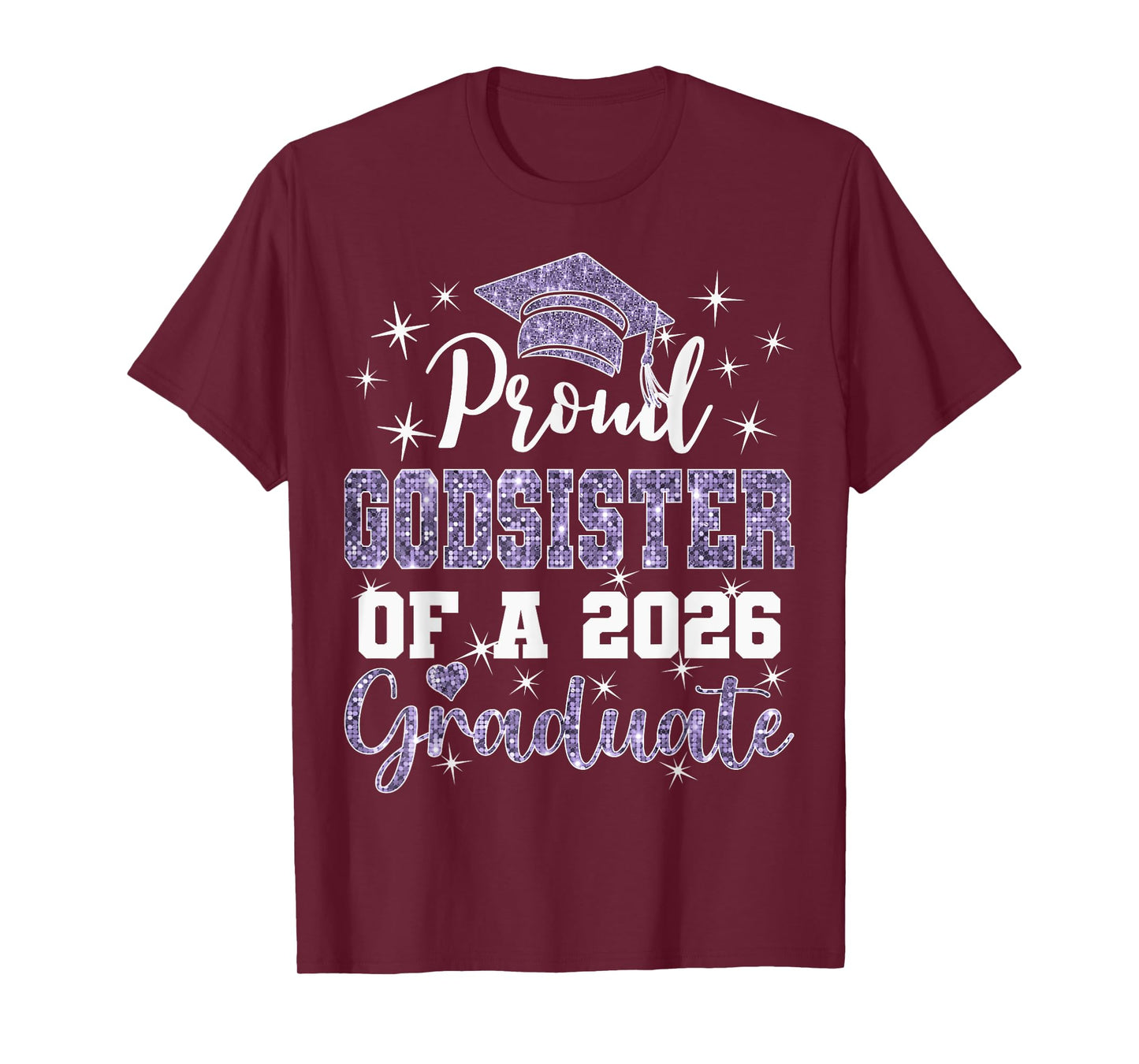 Super Proud Godsister of 2026 Graduate Graduation Family T-Shirt