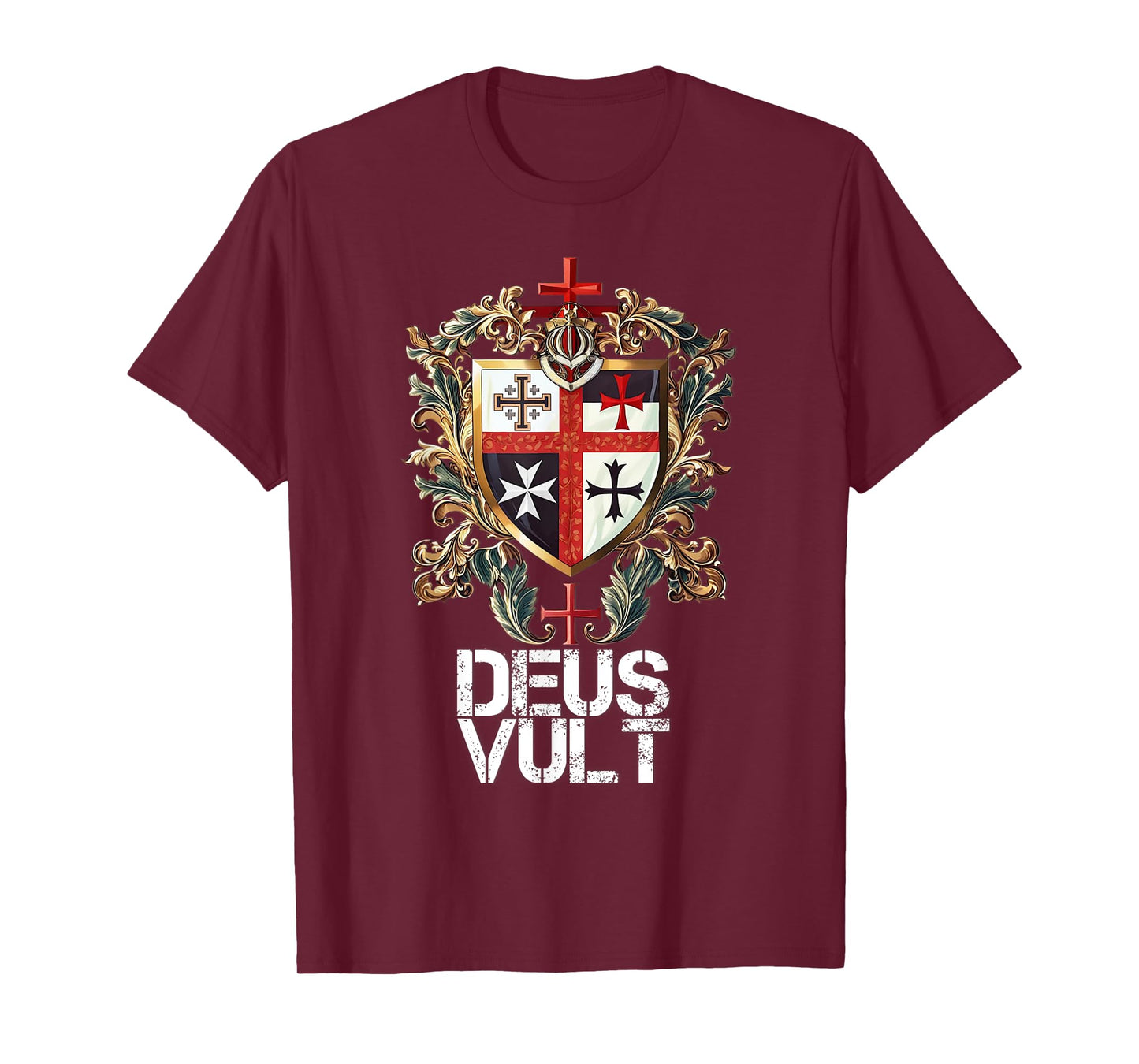 Catholic Knight Templar Crusader Cross Latin T-Shirt