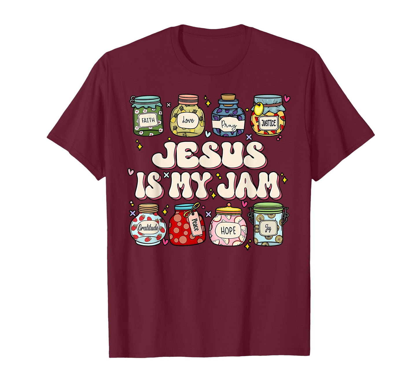 Jesus Is My Jam Christian Faith Religious Christ Women Kids T-Shirt
