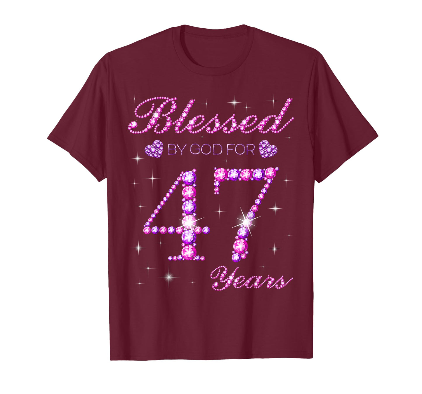 Blessed by God for 47 Years Old 47th Birthday Party T-Shirt