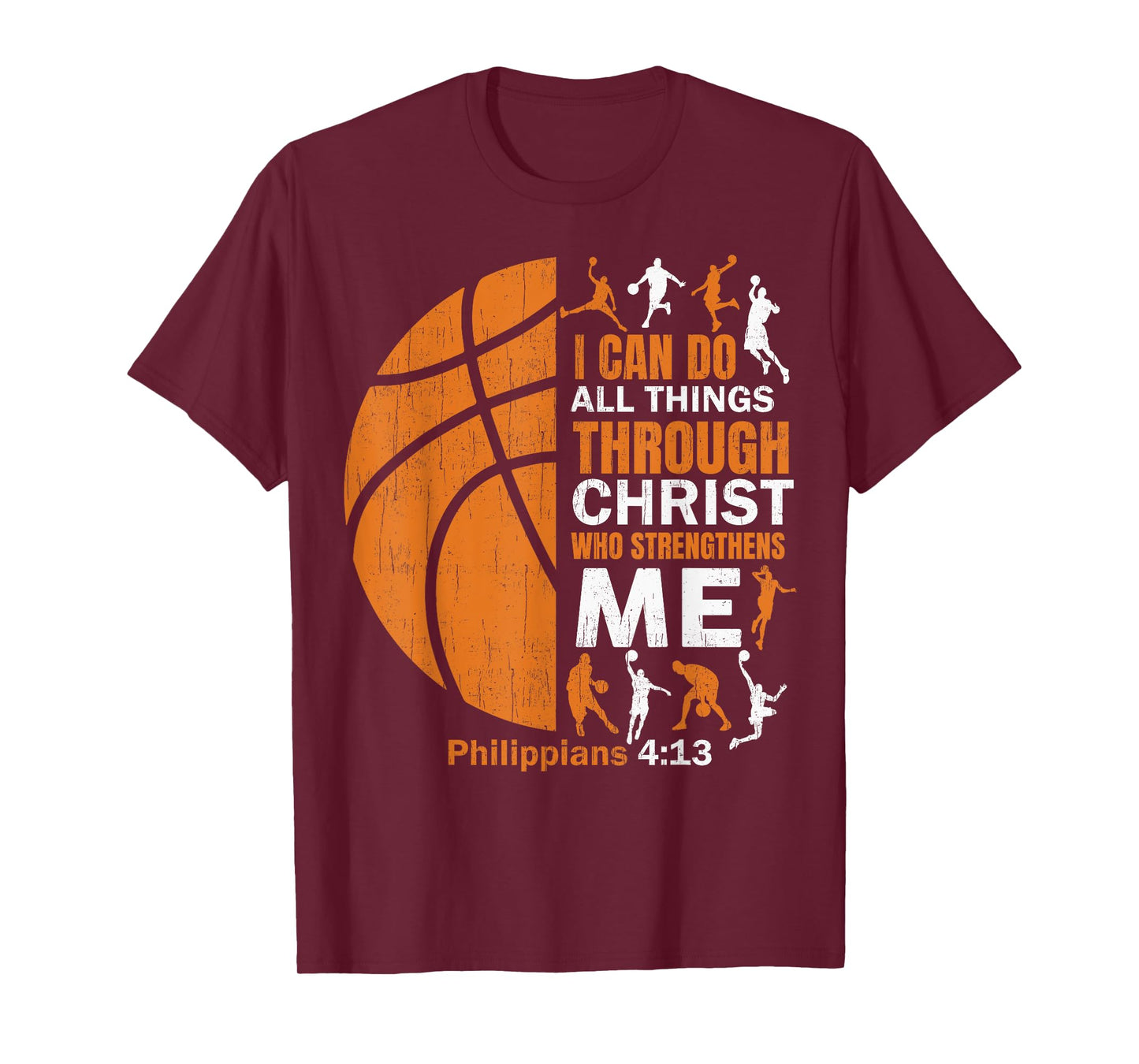 Basketball T Shirt Christian Christ Bible Verse Men Players T-Shirt
