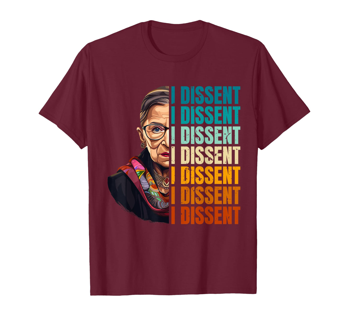I Dissent Vintage Ruth Bader Ginsburg Quote T-Shirt