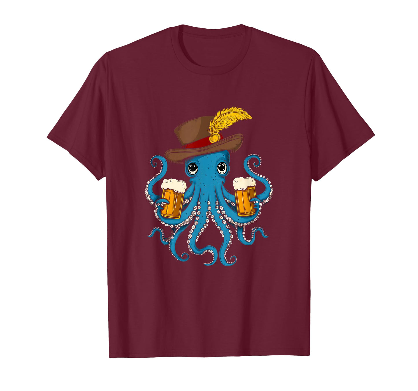 German Octopus Oktoberfest Funny Bavarian Festival Men Women T-Shirt