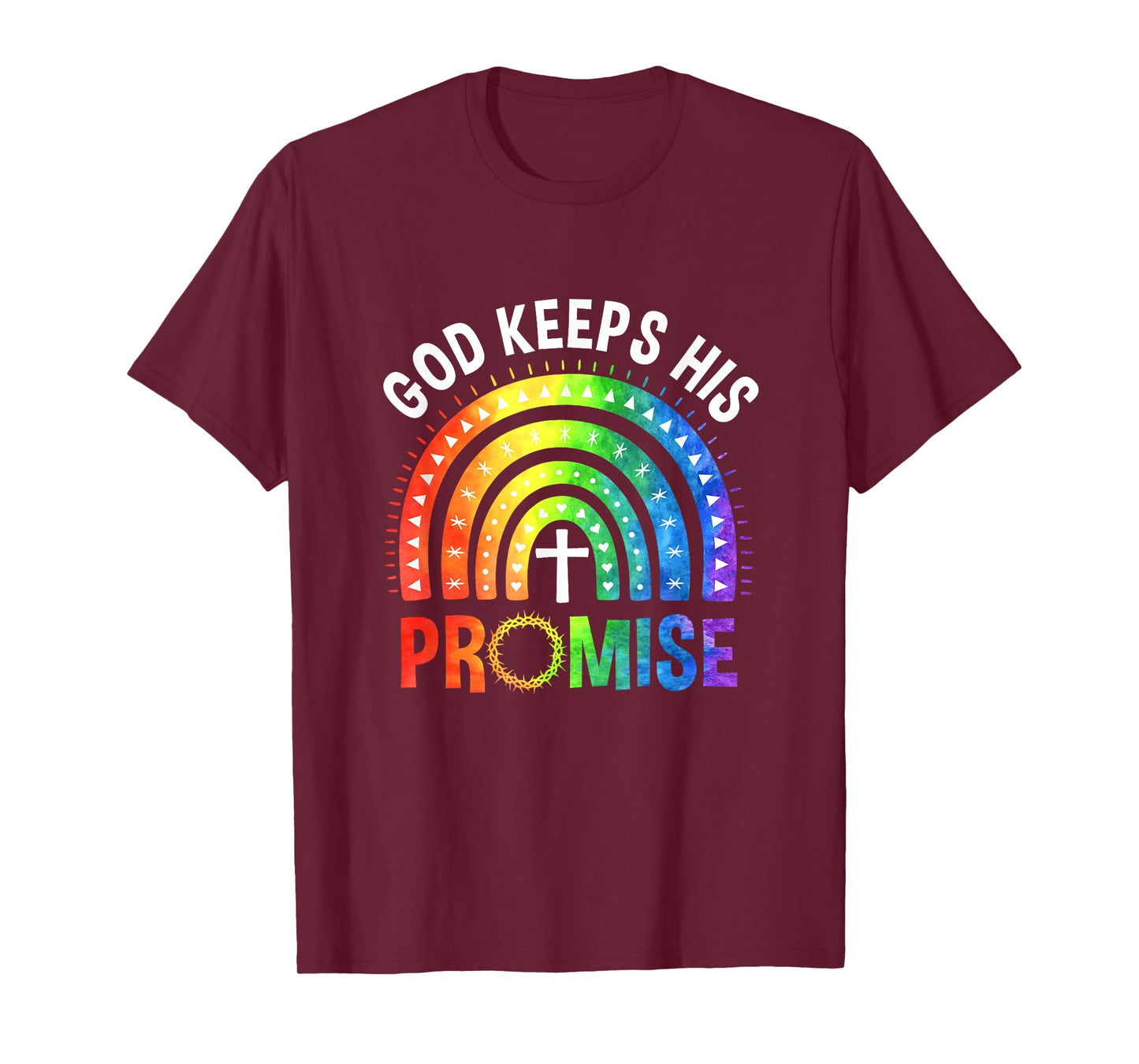 God Keeps His Promise Rainbow LGBT Christian Bible Religious T-Shirt