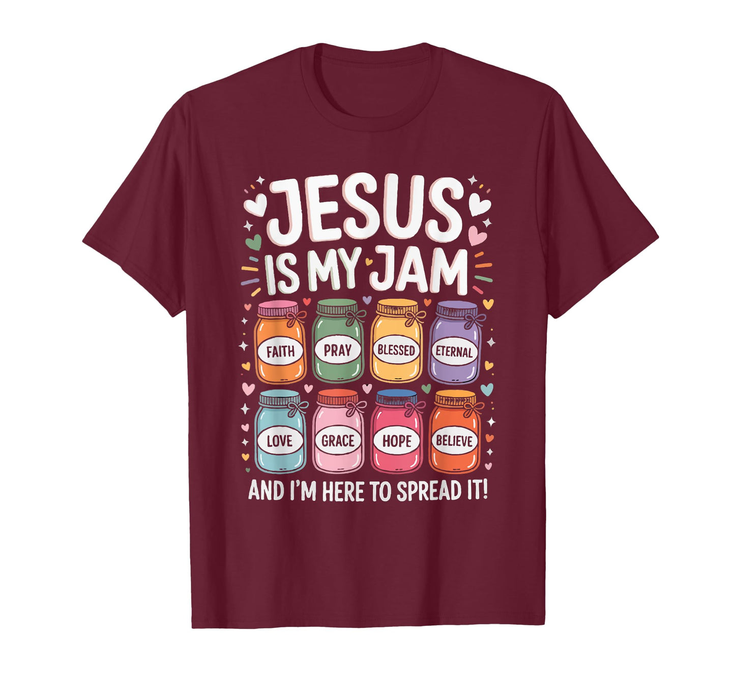 Jesus is My Jam and Im Here to Spread Christian Mom Women T-Shirt