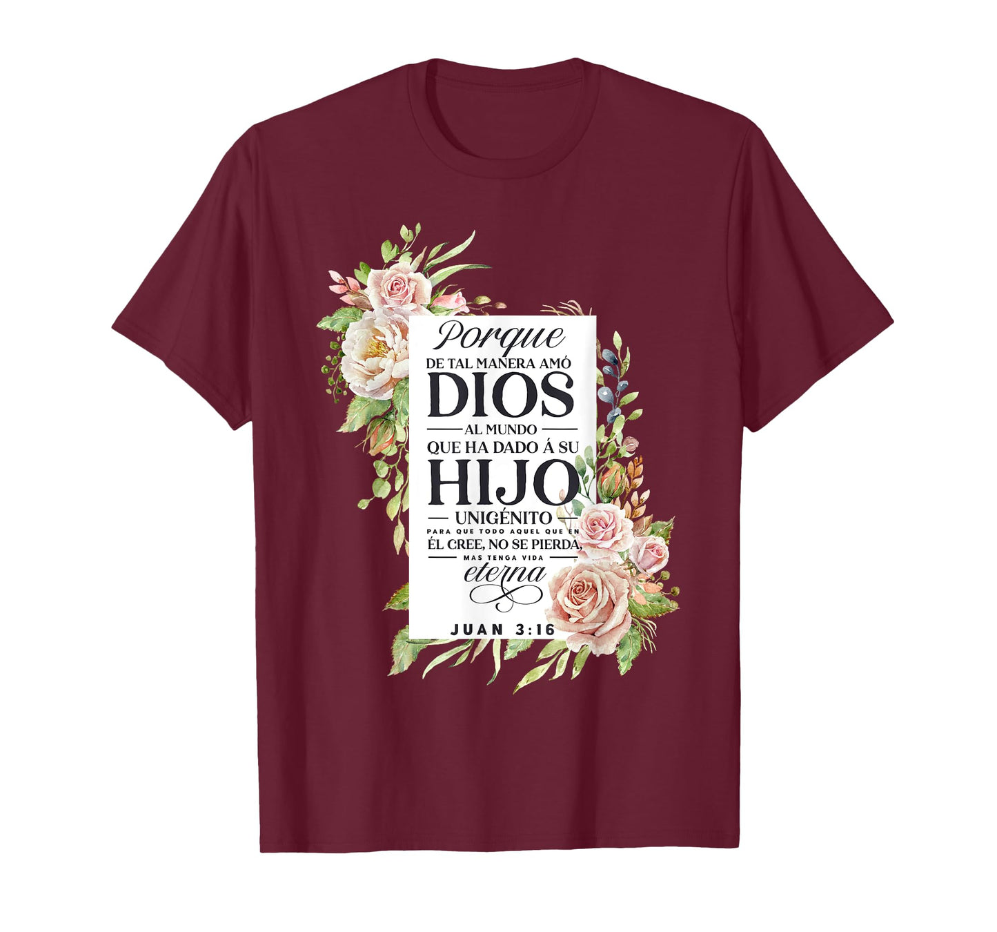 Christians Quote in Spanish Christian Bible Verse Quote T-Shirt