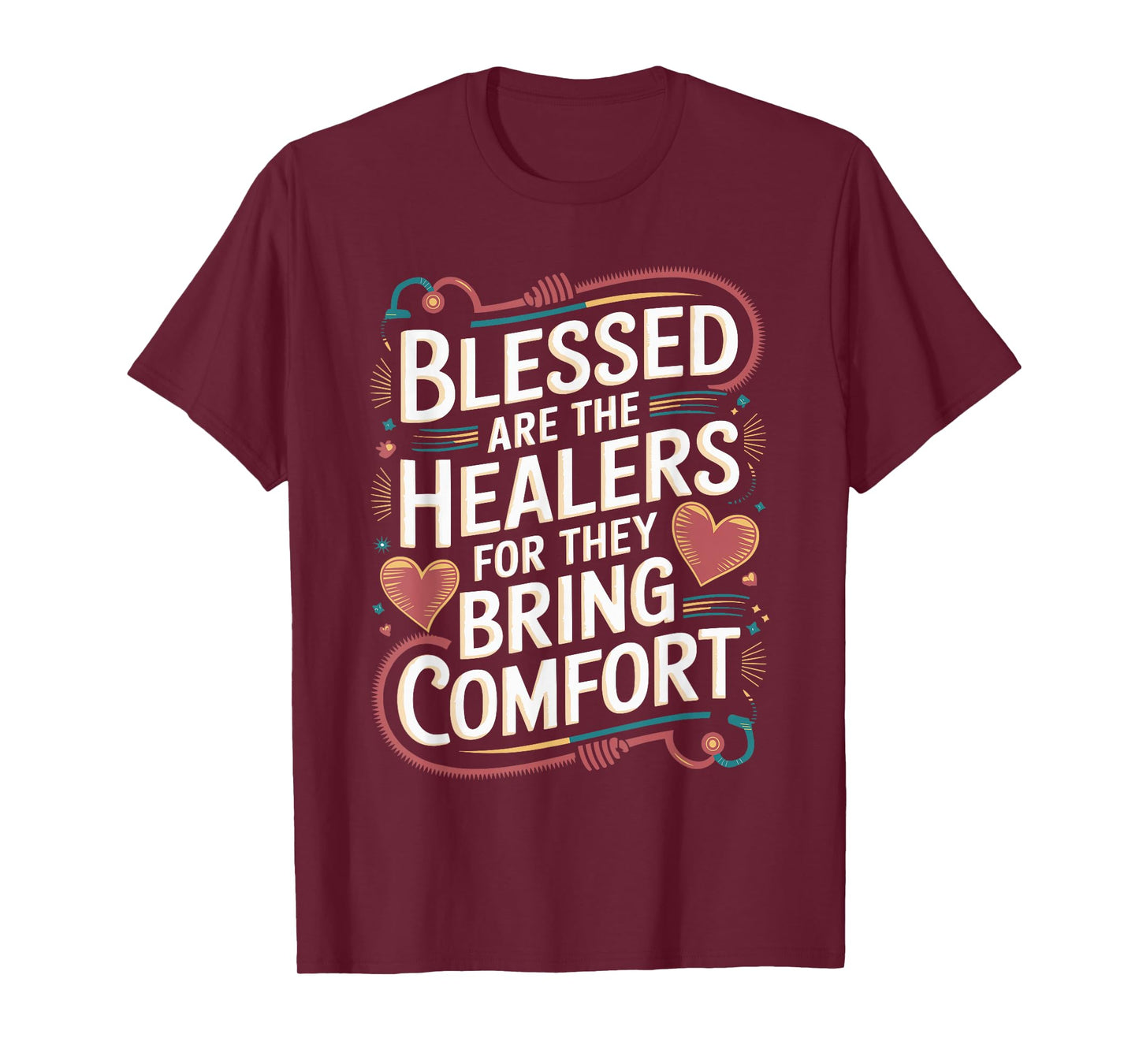 Blessed Healer Matthew 5:4 Bow Design T-Shirt