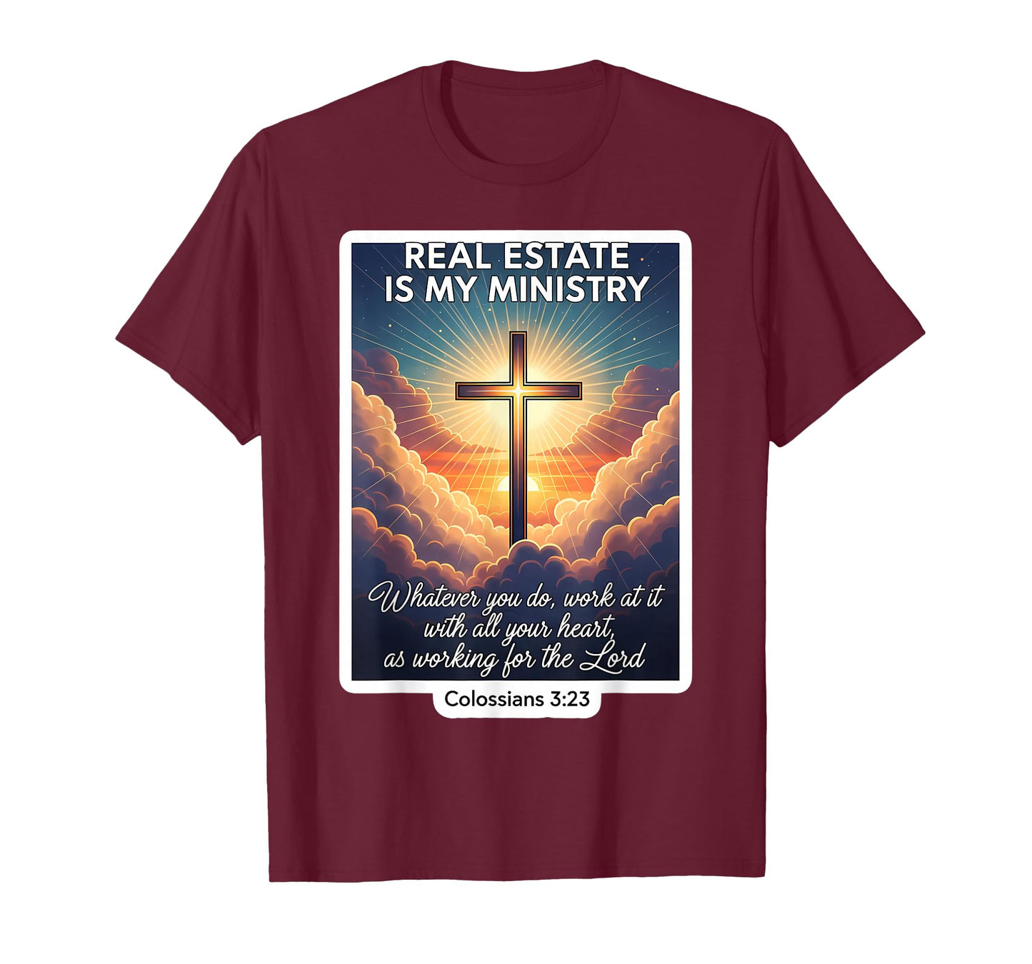Christian Realtor Real Estate is My Ministry Agent Jesus God T-Shirt