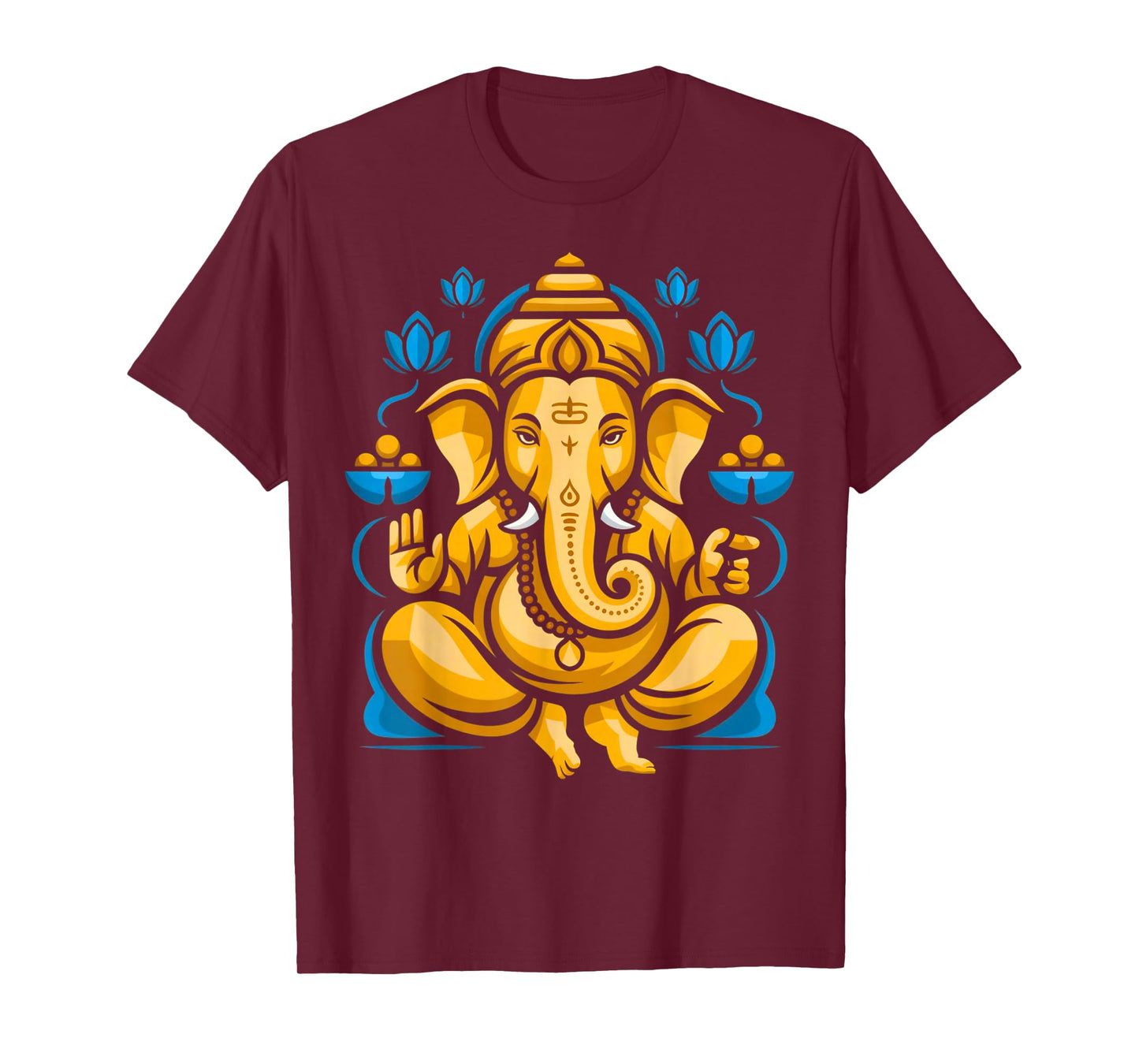 Hindu Ganesha Puja Elephant God India Meditation Yoga Murti T-Shirt