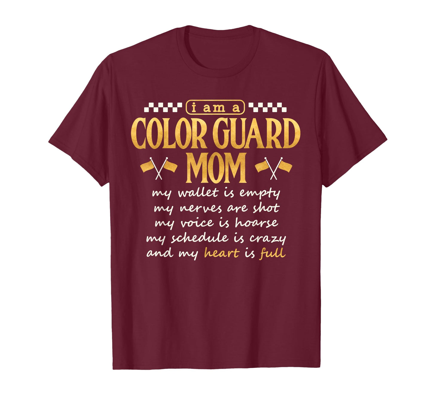 Color Guard Mom Shirt Proud Color Guard Mother Mama School T-Shirt