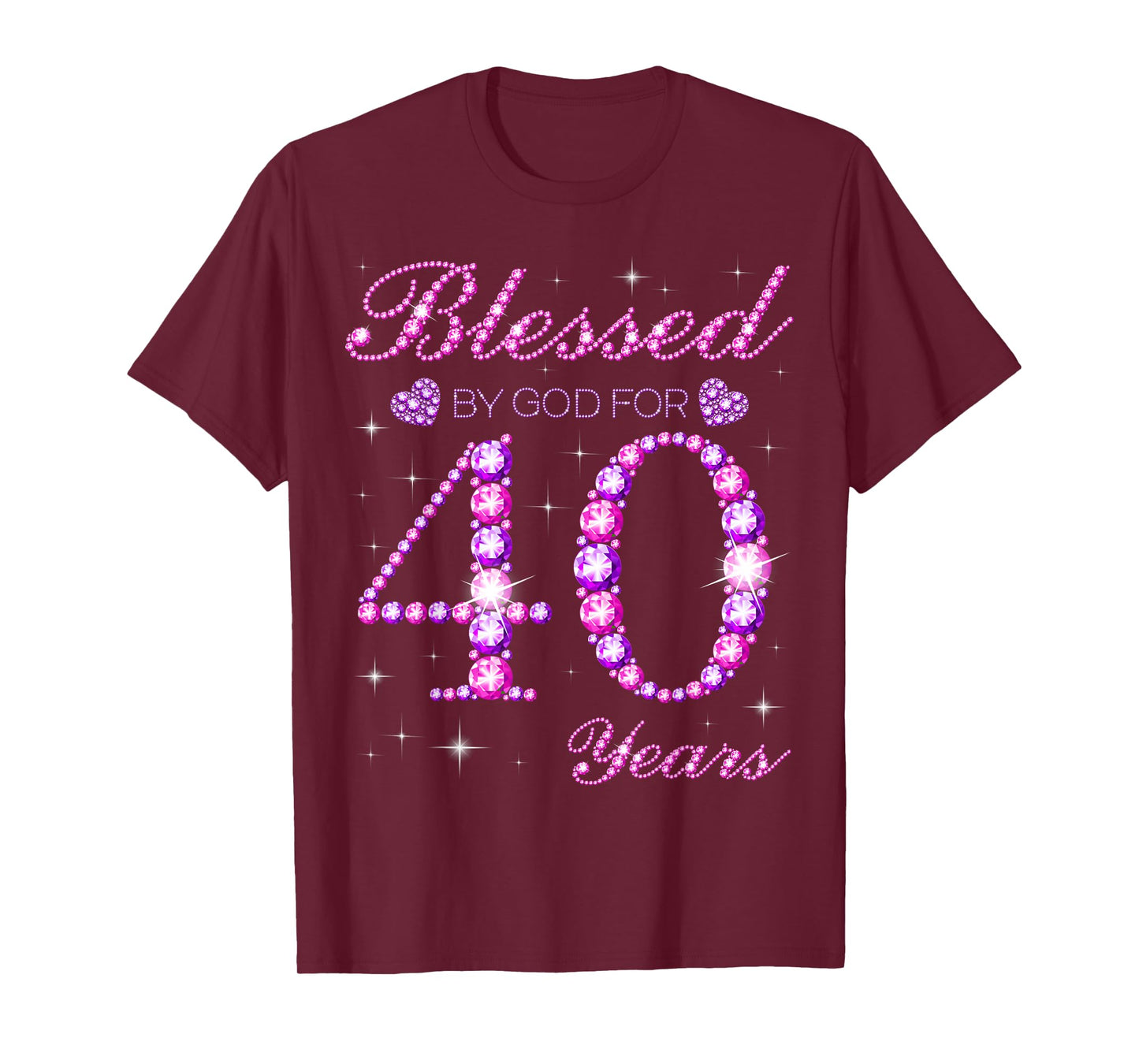 Blessed by God for 40 Years Old 40th Birthday Party T-Shirt