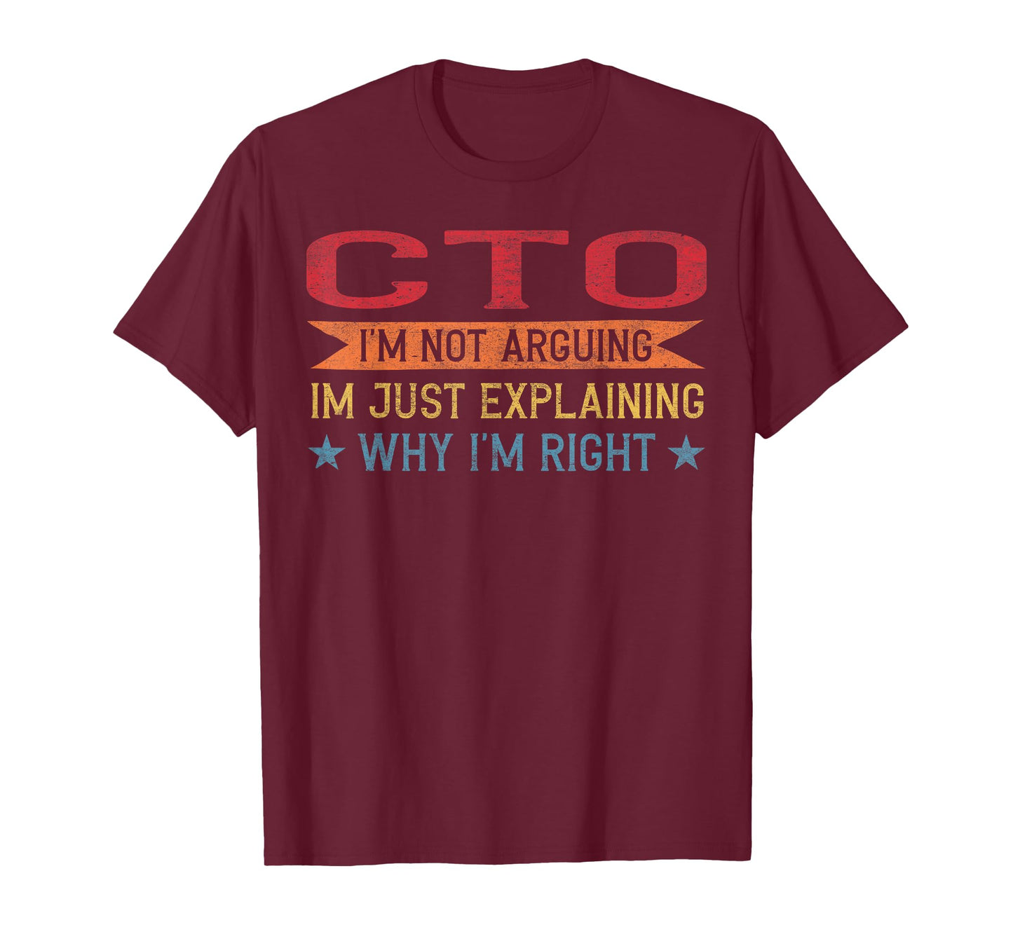 Funny CTO Gift Ideas Funny Profession Quote CTO T-Shirt - Unisex-Adults, Black, Small, Short Sleeve