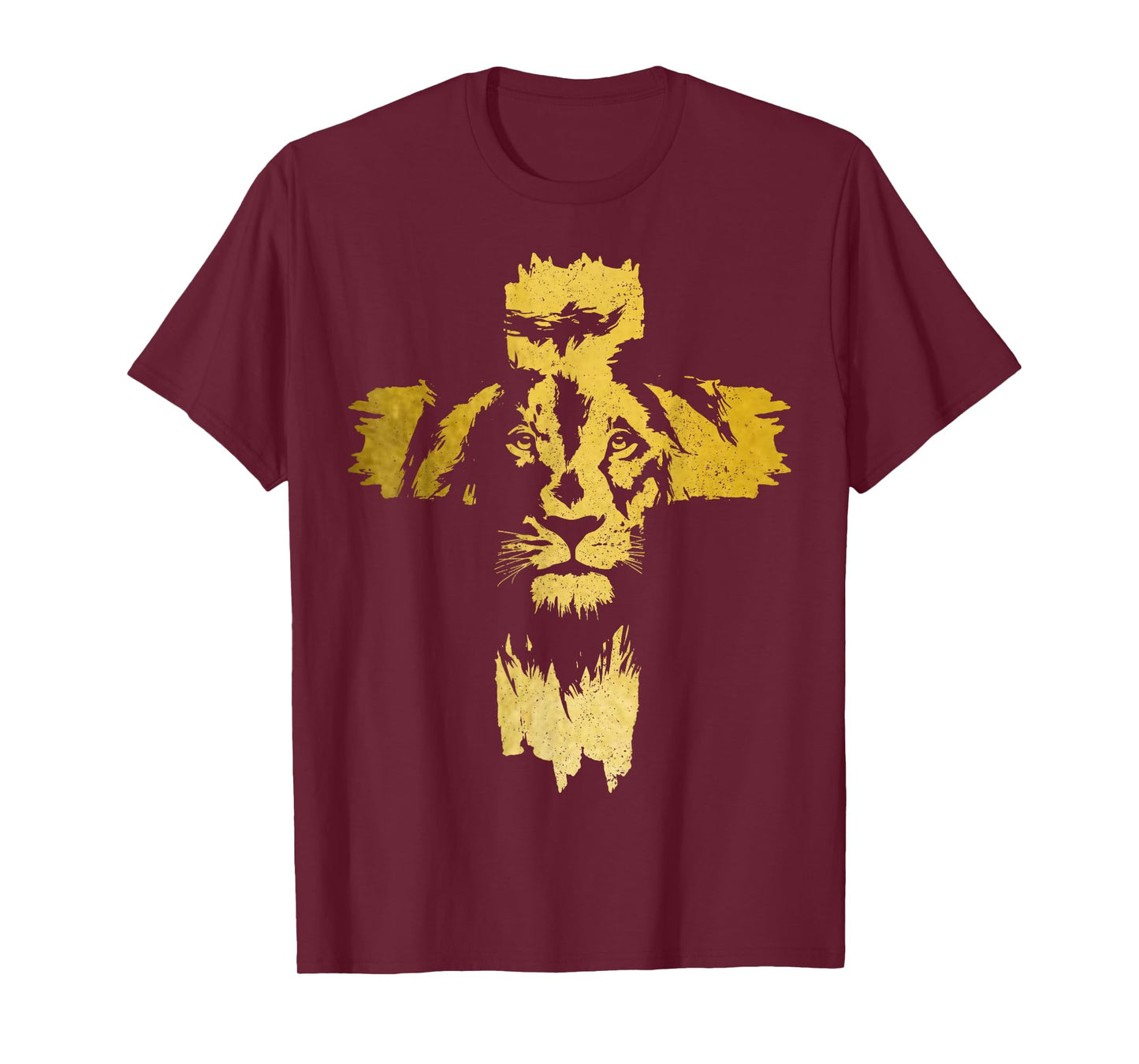Christian Lion Cross Bible Jesus Religious T-Shirt