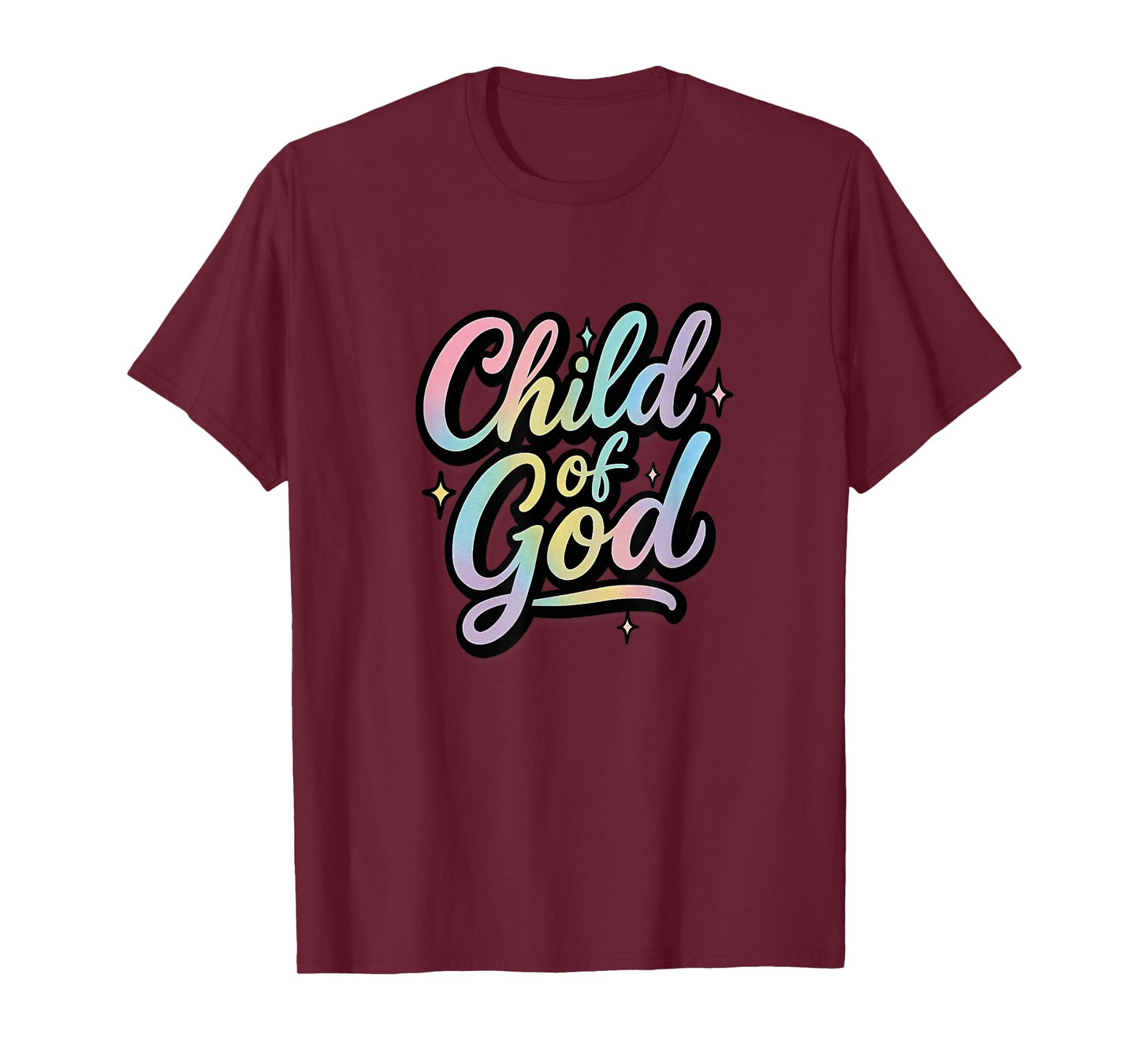 Child of God Christian Faith Pastel Gradient Design T-Shirt