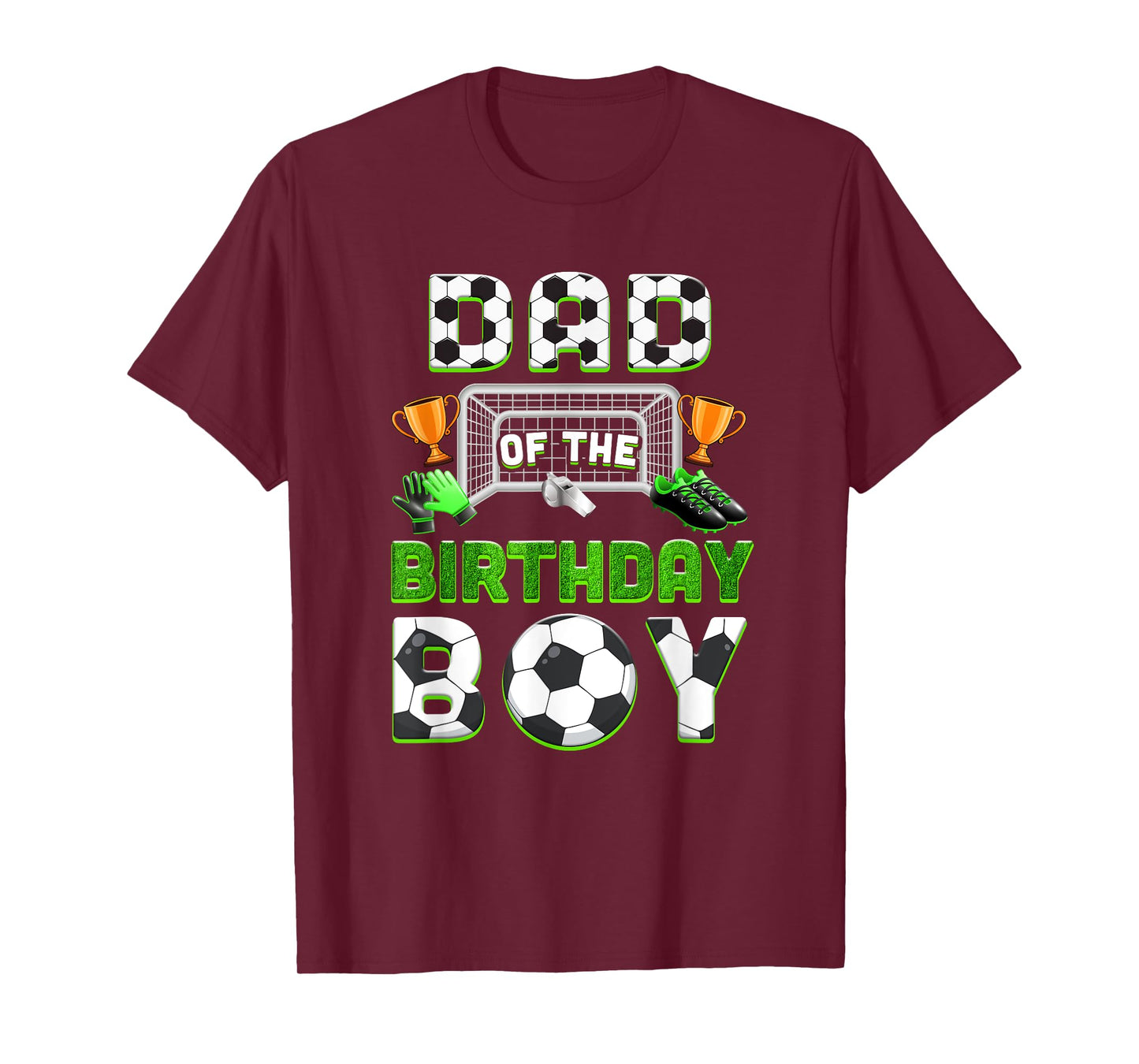 Dad Of The Birthday Boy Soccer Family Matching Party T-Shirt