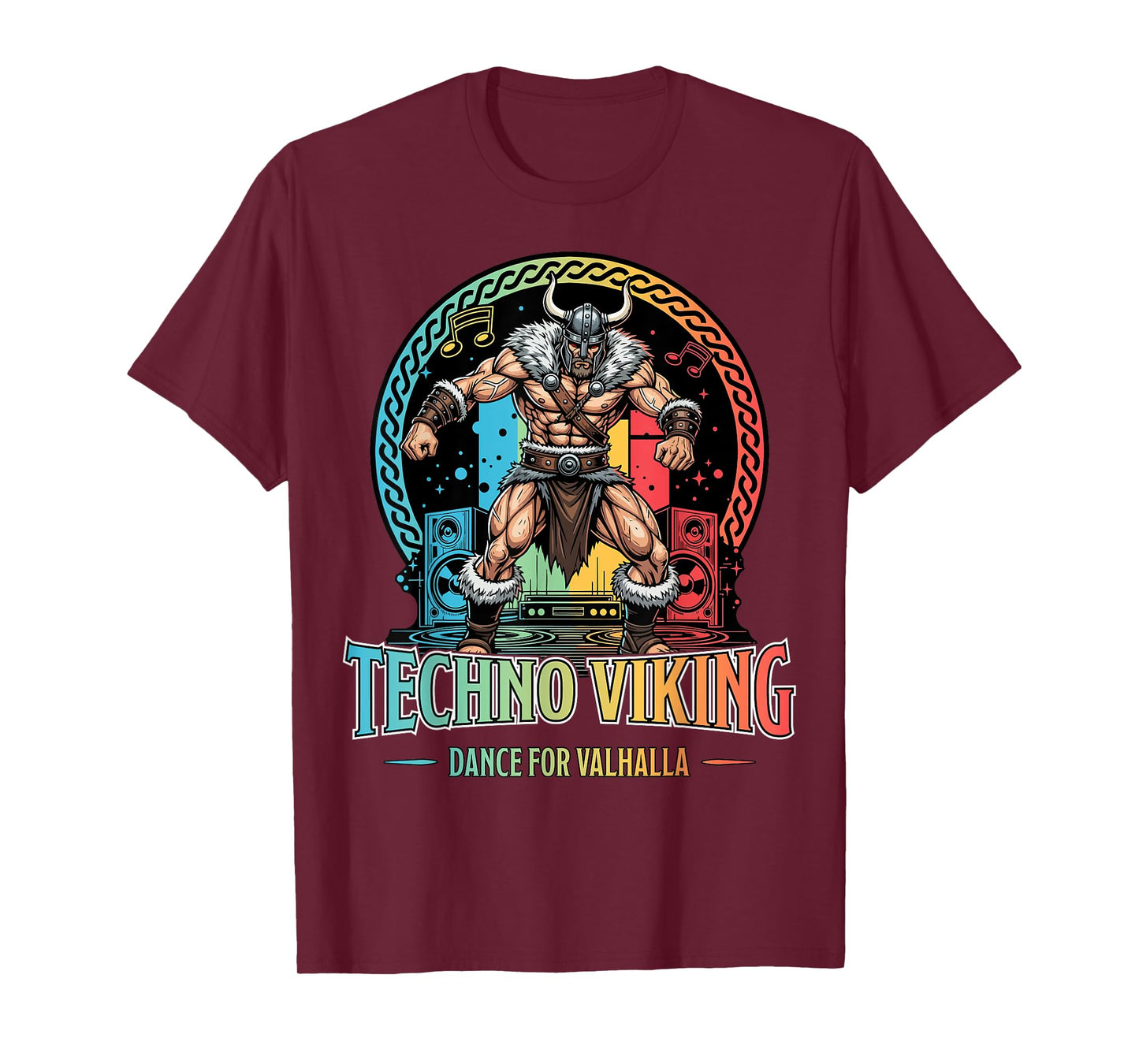 Techno Viking Dance for Valhalla Funny Party Design T-Shirt