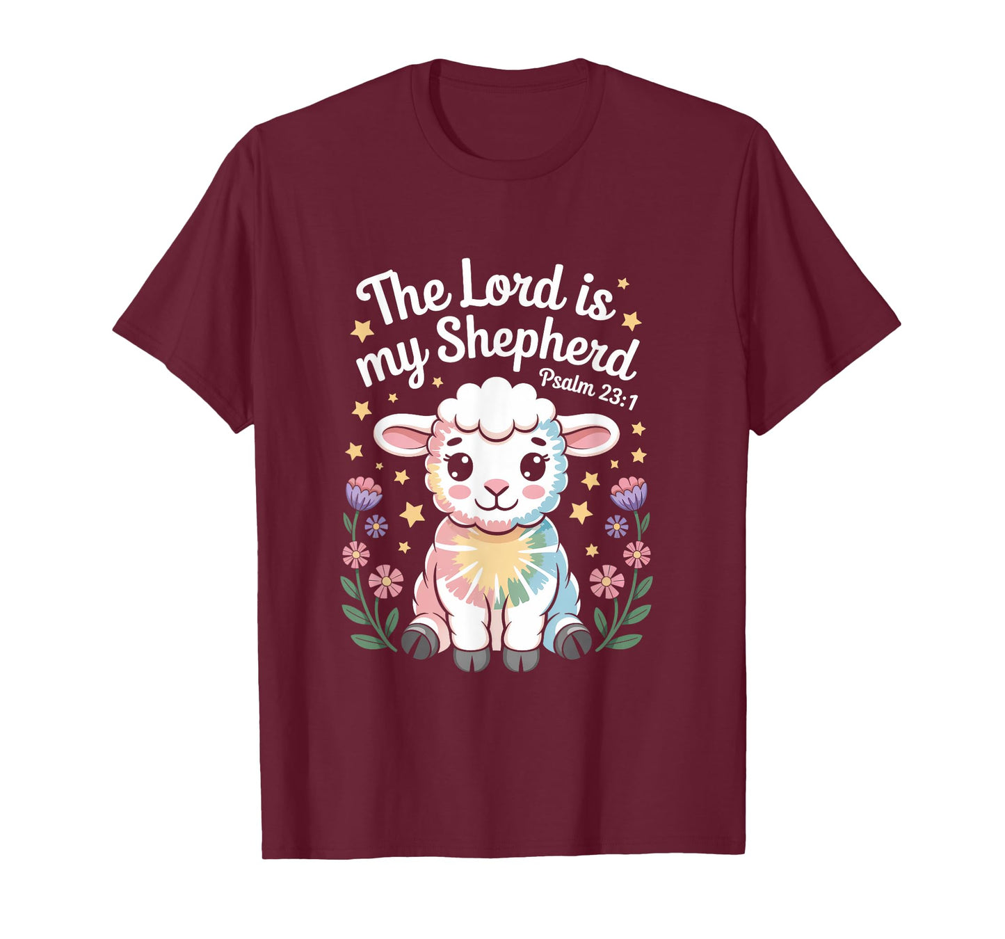 The Lord Is My Shepherd Faith Bible Verse Easter Christian T-Shirt