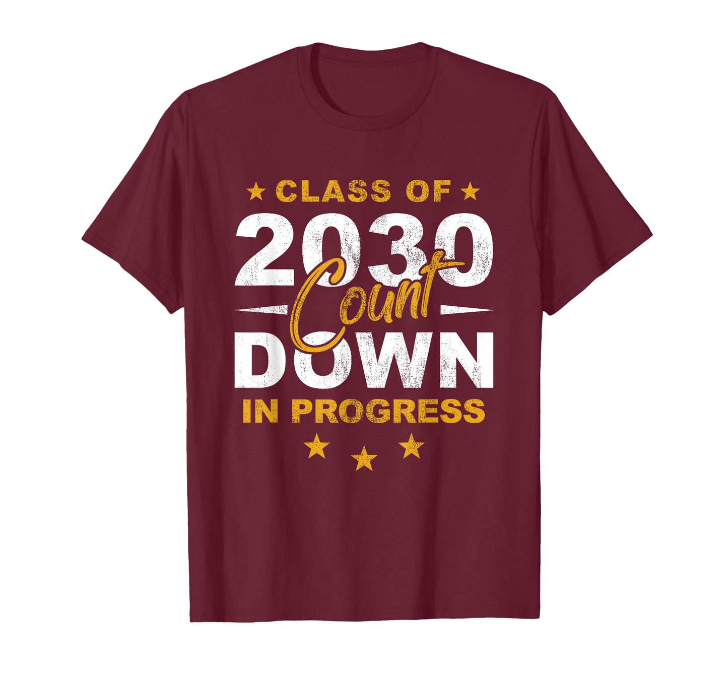 Class Of 2030 Count Down Graduating Fun First Day 8th Grader T-Shirt