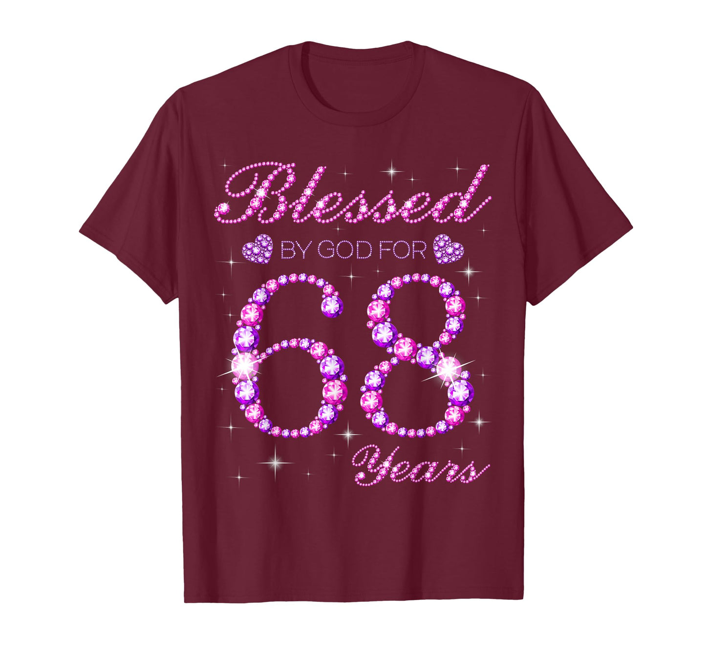 Blessed by God for 68 Years Old 68th Birthday Party T-Shirt
