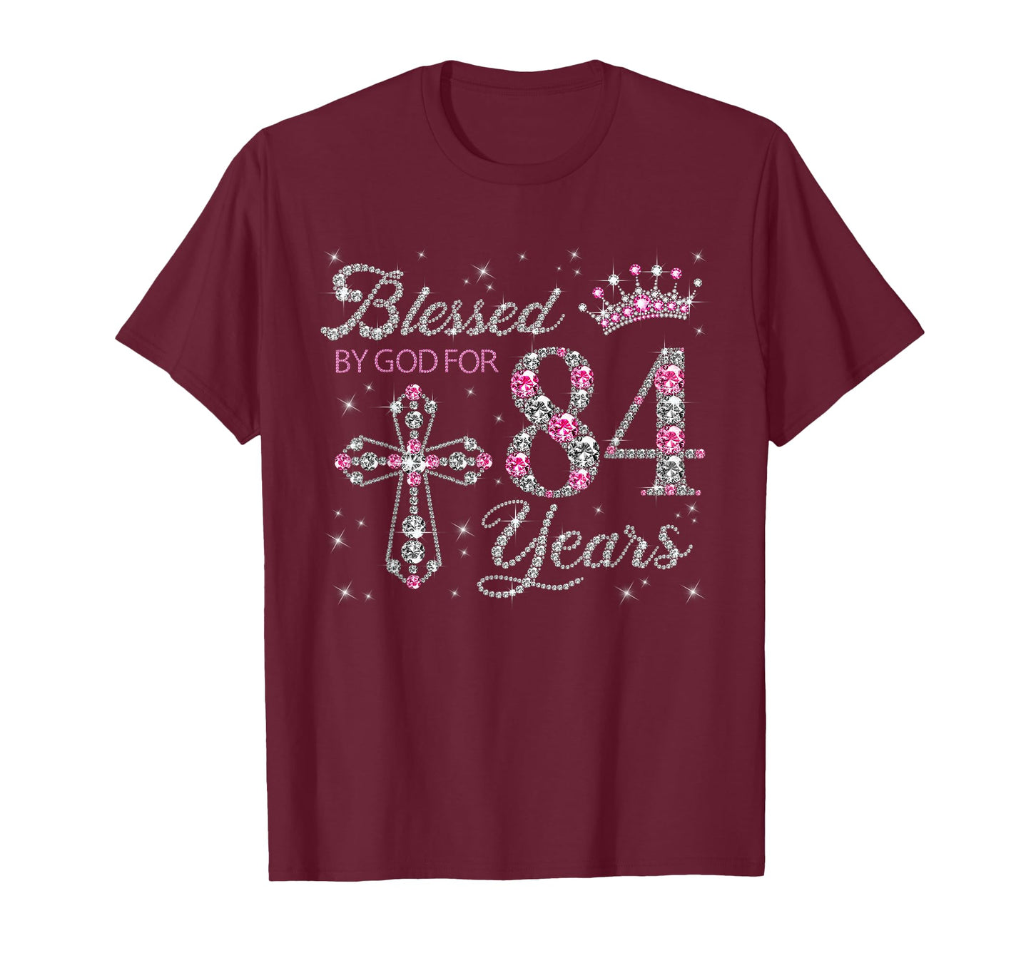 Blessed by God For 84 Years Old 84th Birthday Gift For Women T-Shirt