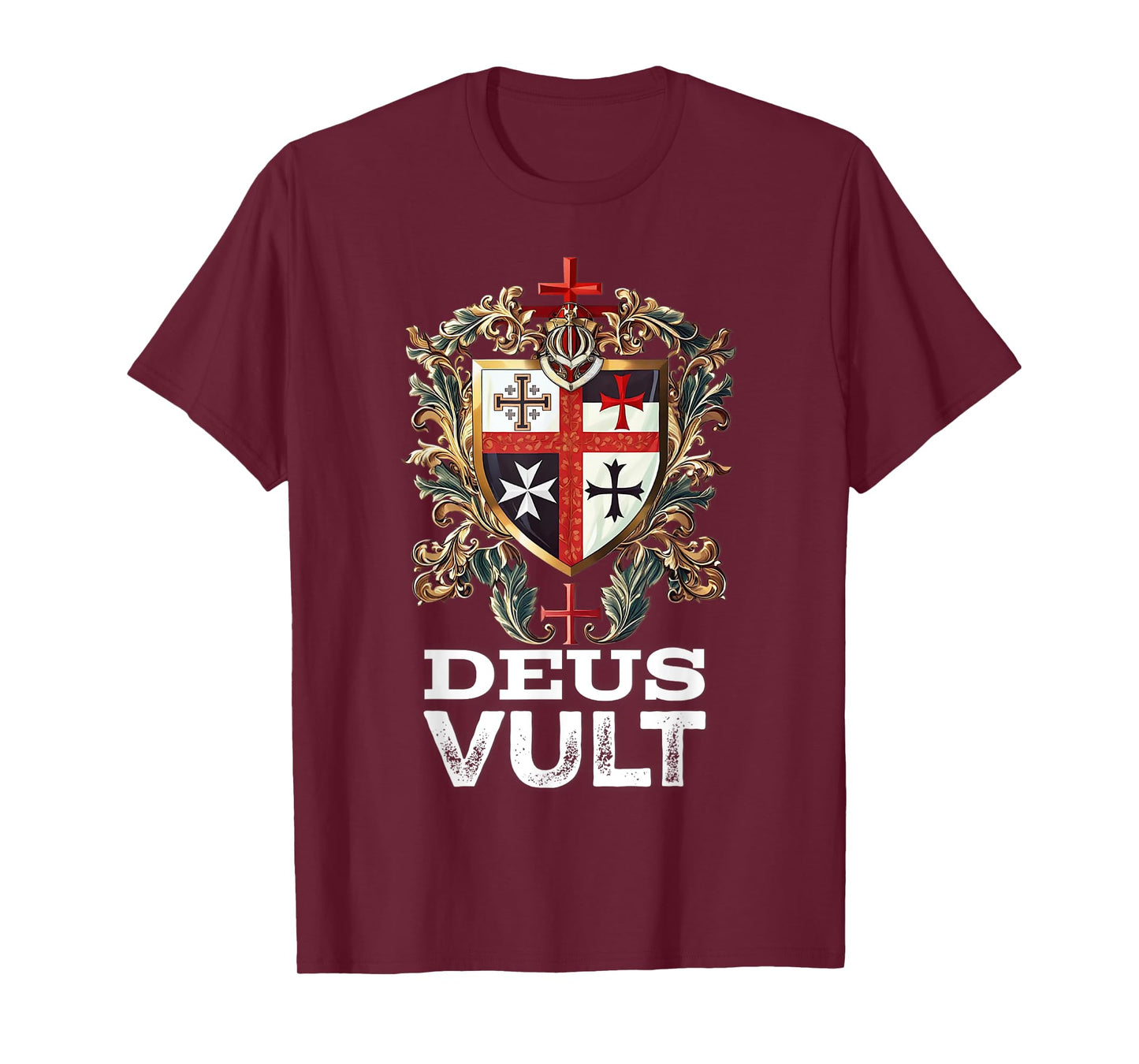 Catholic Knight Templar Crusader Cross Latin T-Shirt