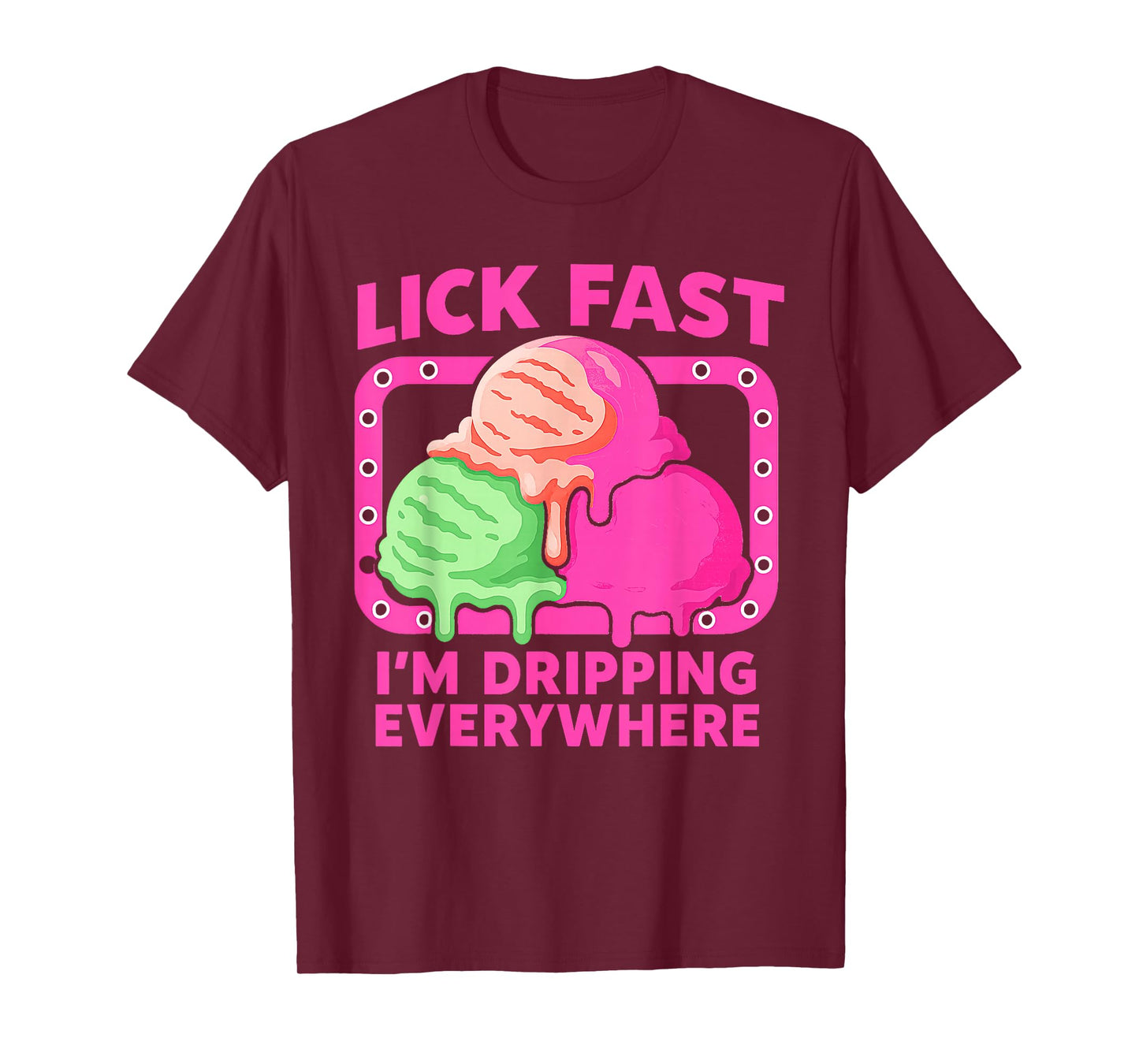 Ice Cream Cone Funny Icecream Quote Cute Flavors Saying T-Shirt