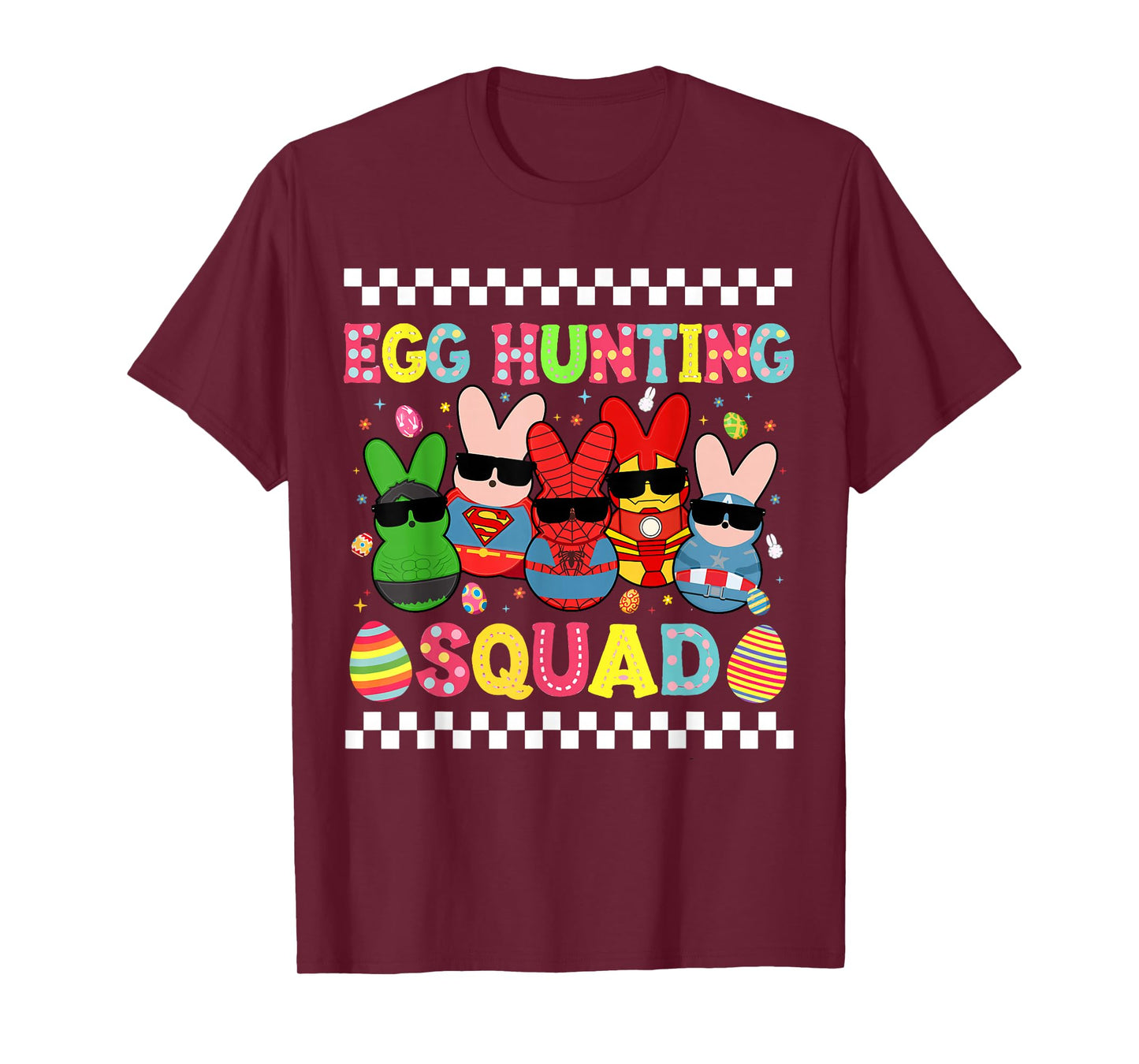 Happy Easter Bunny Egg Hunting Squad Crew Family Boy Girl T-Shirt