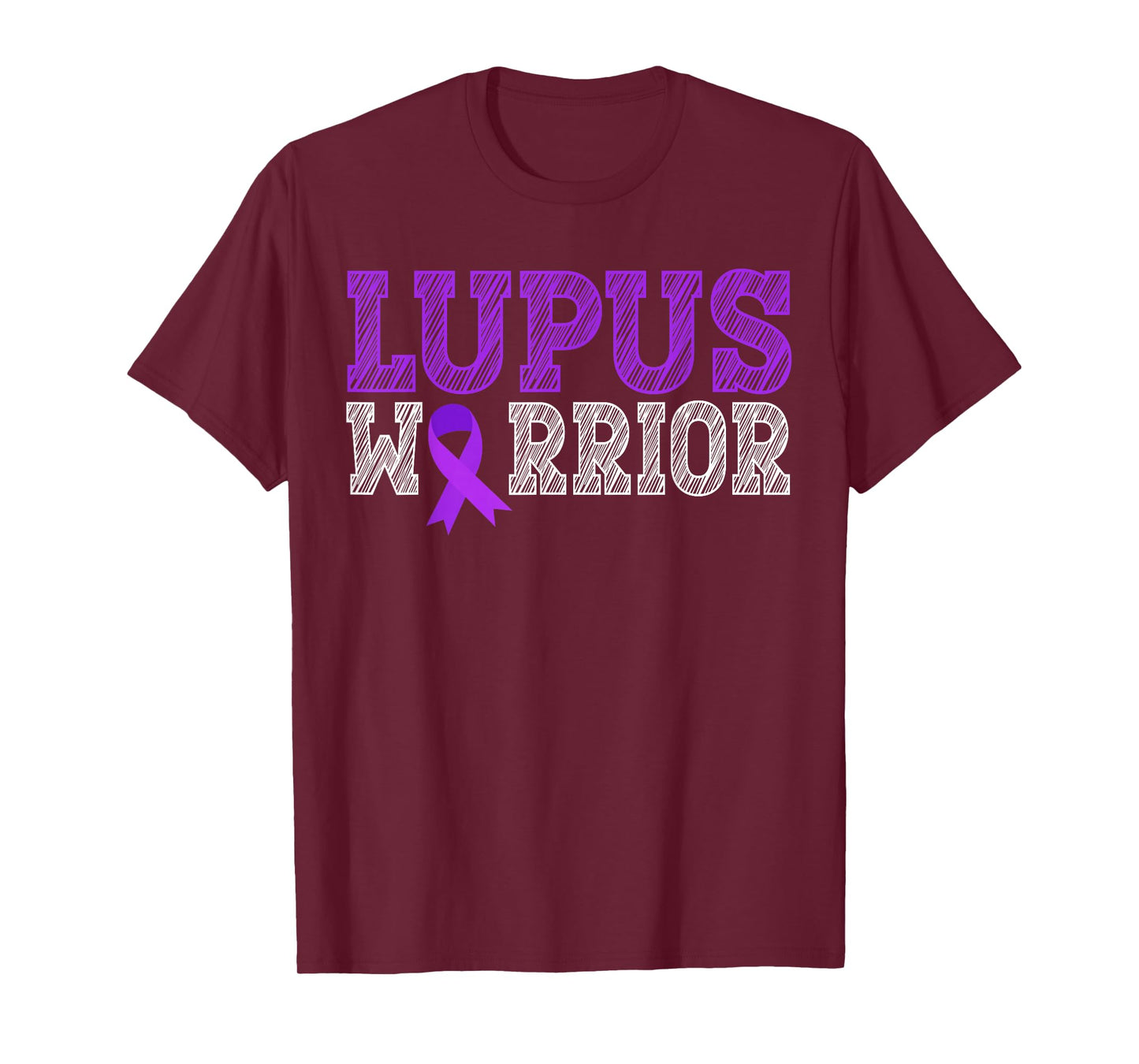 Lupus Warrior Purple Ribbon Lupus Awareness Month for Women T-Shirt