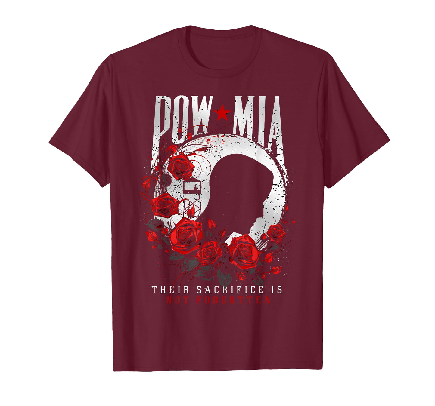 POW/MIA Red Rose T-Shirt