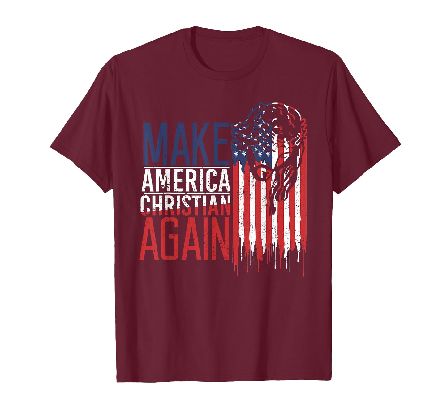Make America Christian Again T-Shirt USA Jesus Faith Tee T-Shirt