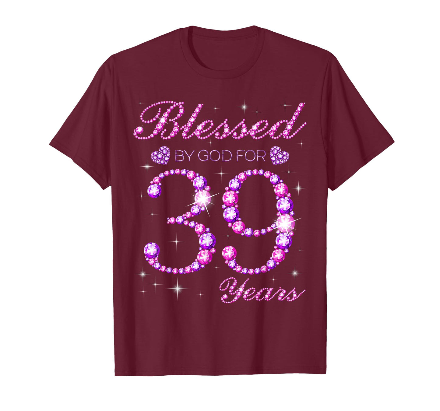 Blessed by God for 39 Years Old 39th Birthday Party T-Shirt