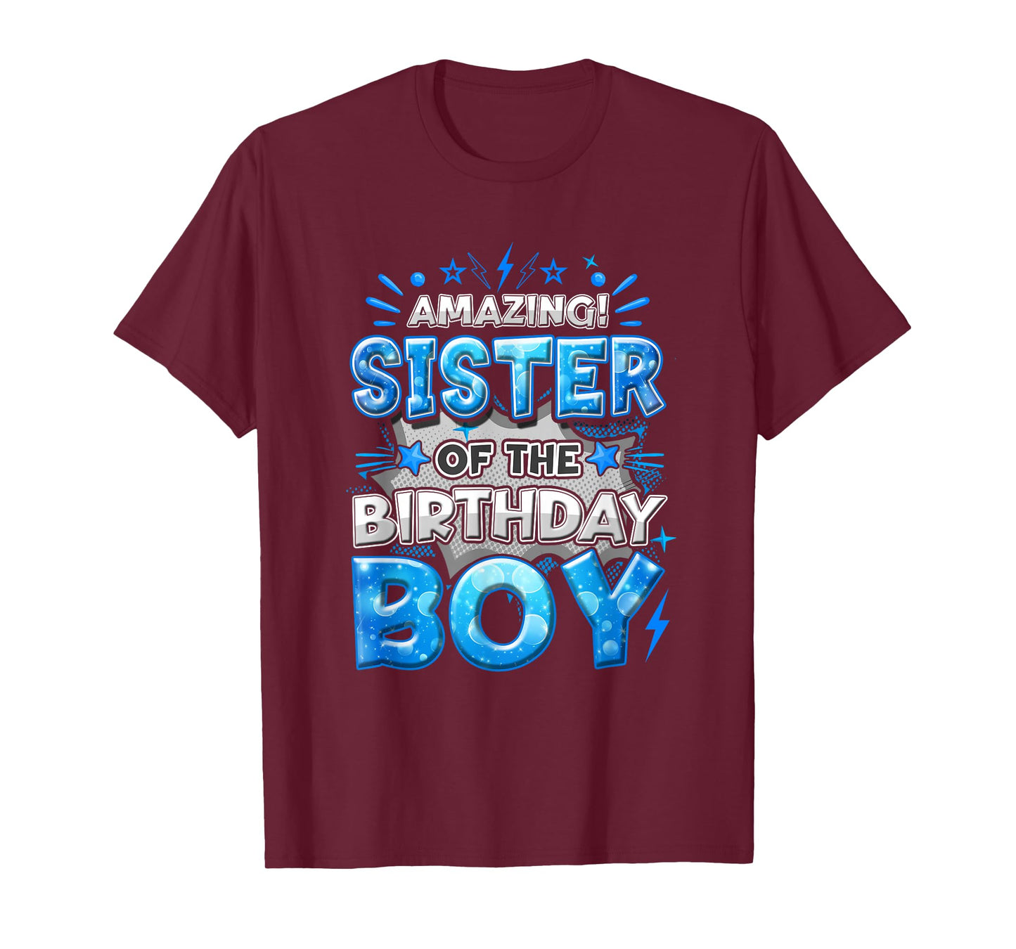 Amazing Sister Of The Birthday Boy Matching Family Party T-Shirt